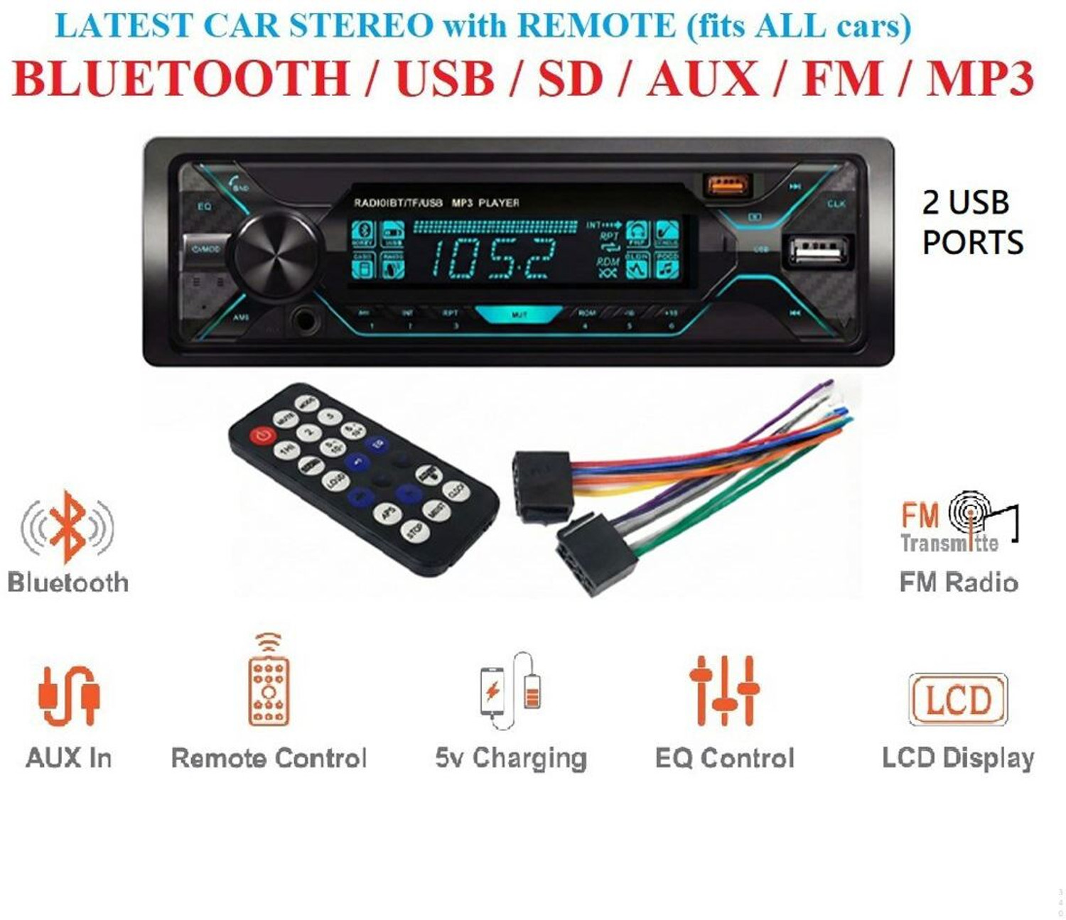 Image of SONY CDX-GT626UI Car Stereo (Single Din)