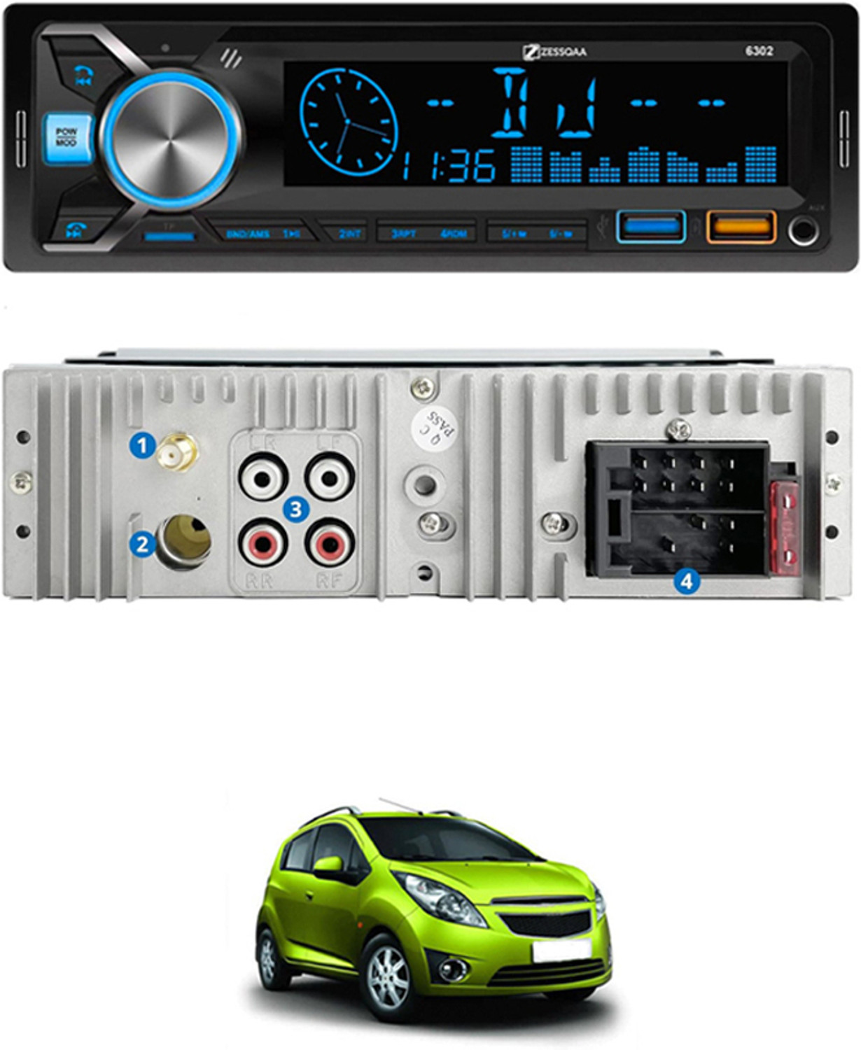 Image of SONY CDX-GT626UI Car Stereo (Single Din)
