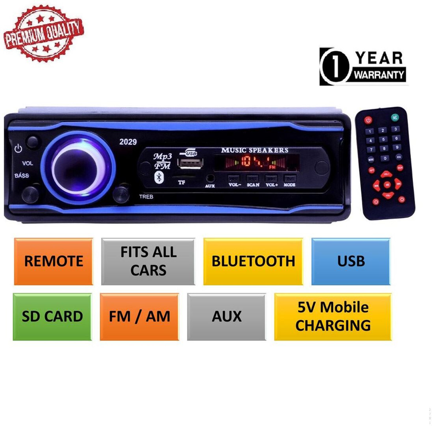 Image of SONY CDX-GT626UI Car Stereo (Single Din)