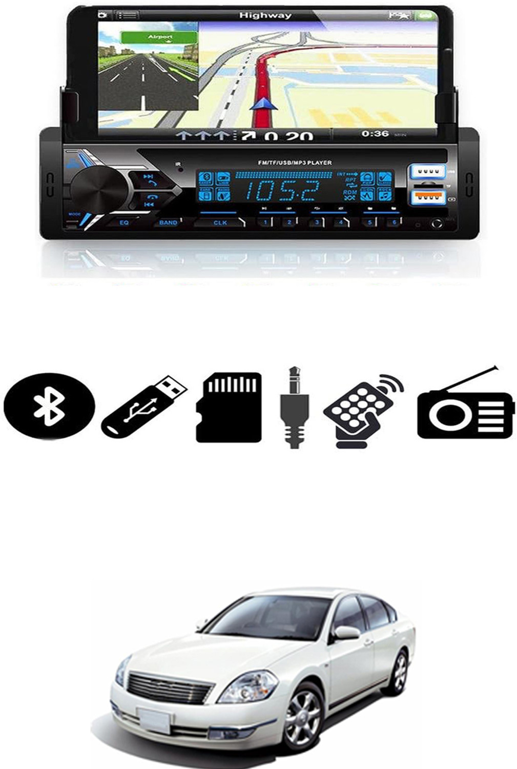 Image of SONY CDX-GT626UI Car Stereo (Single Din)