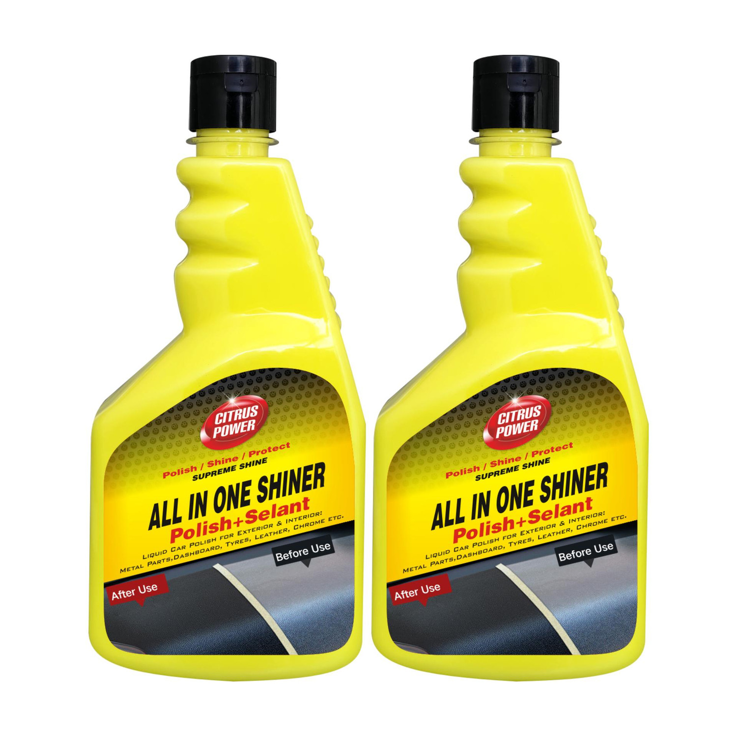 Image of PRIMEGIC Liquid Car Polish for Chrome Accent, Bumper, Dashboard, Exterior, Headlight, Leather, Metal Parts, Windscreen (300 ml)