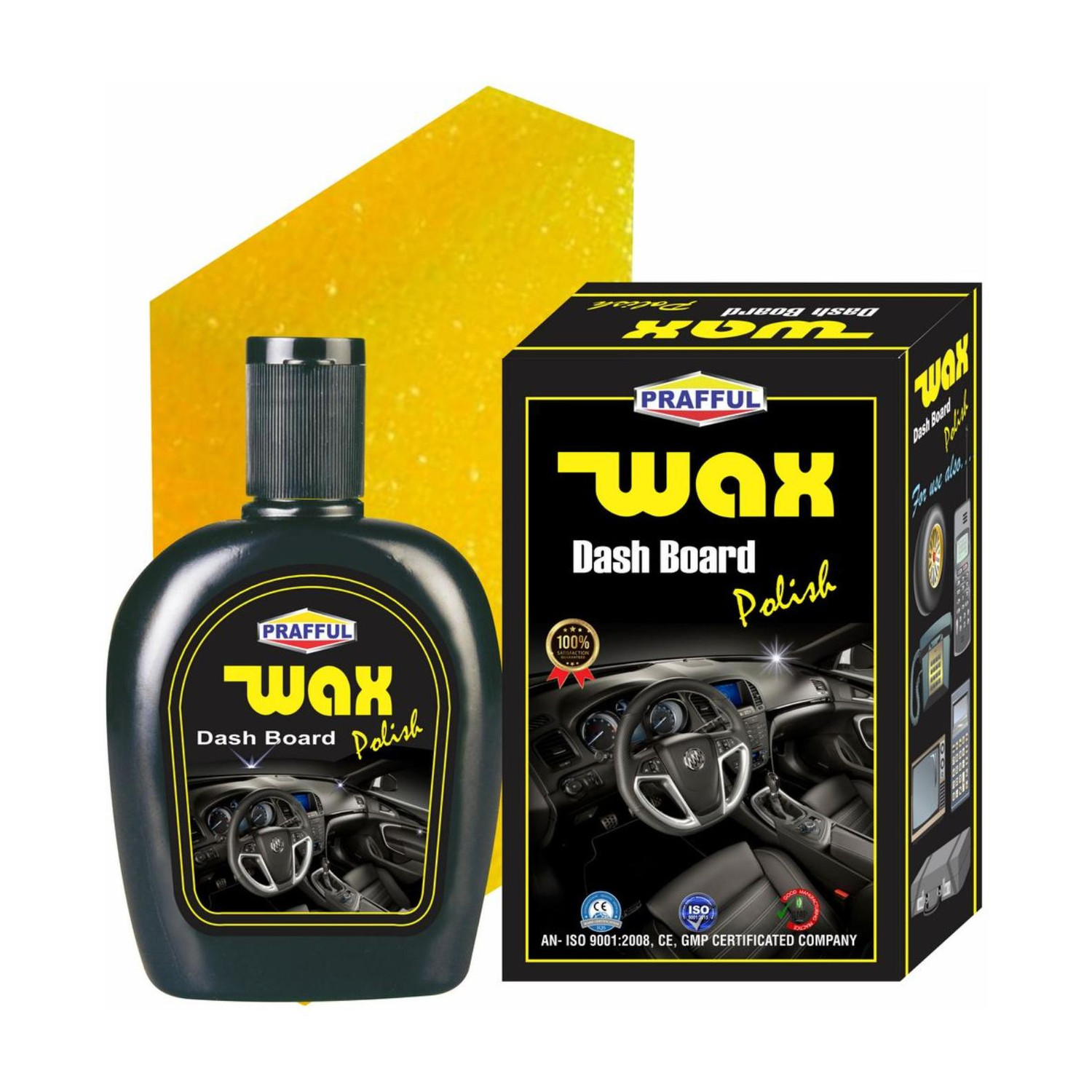 Image of PRIMEGIC Liquid Car Polish for Chrome Accent, Bumper, Dashboard, Exterior, Headlight, Leather, Metal Parts, Windscreen (300 ml)
