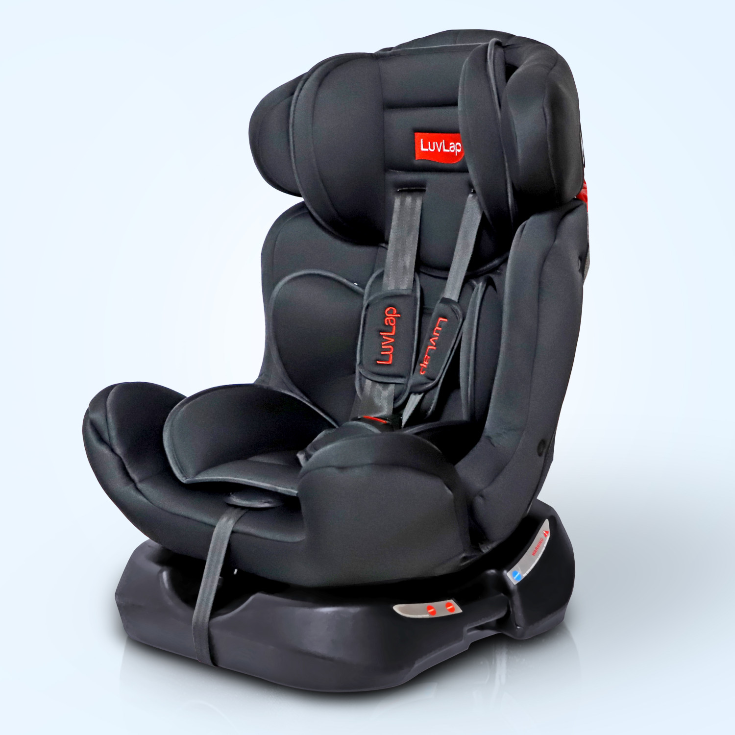 LuvLap Galaxy Convertible Car Seat for Babies – Black, 0‑7 yrs
