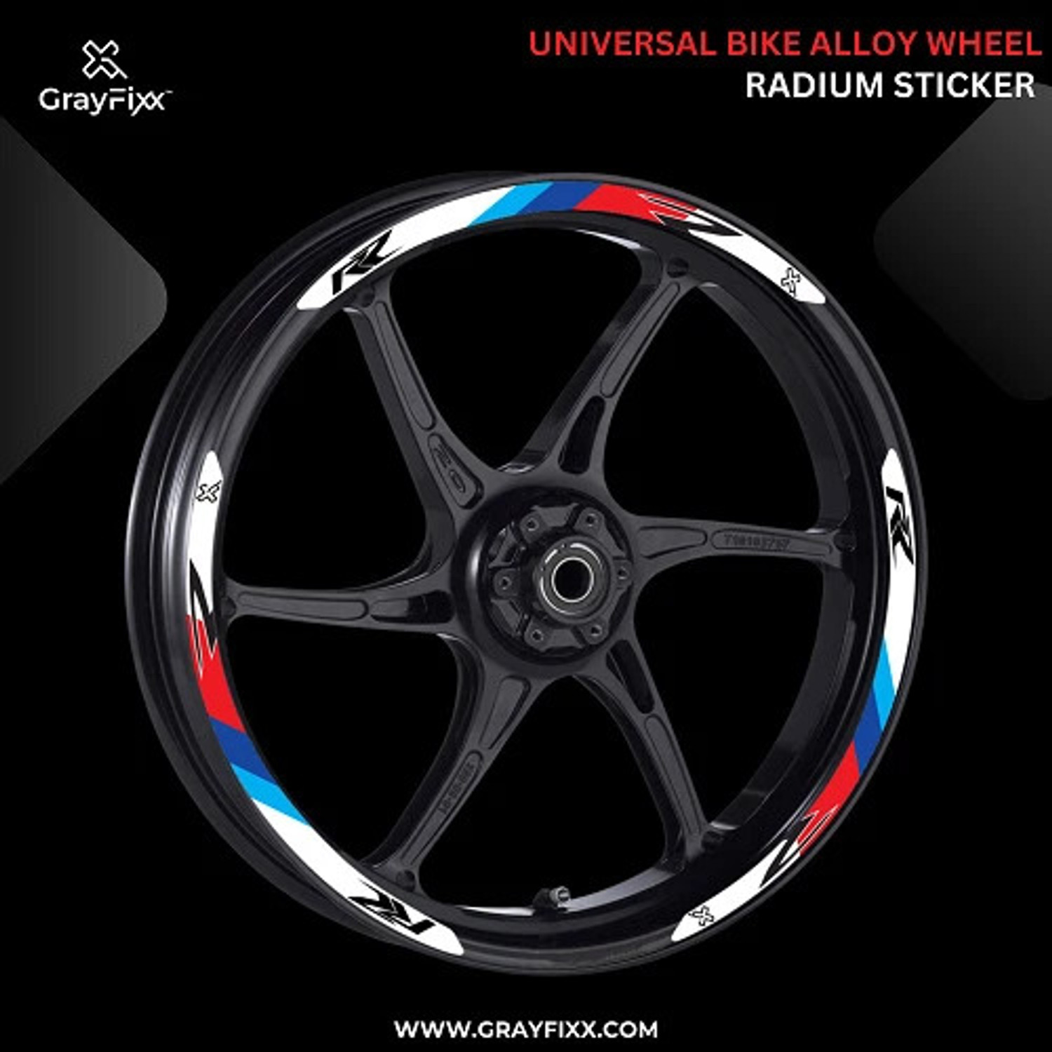 Image of Grayfixx Sticker & Decal for Bike (Multicolor)