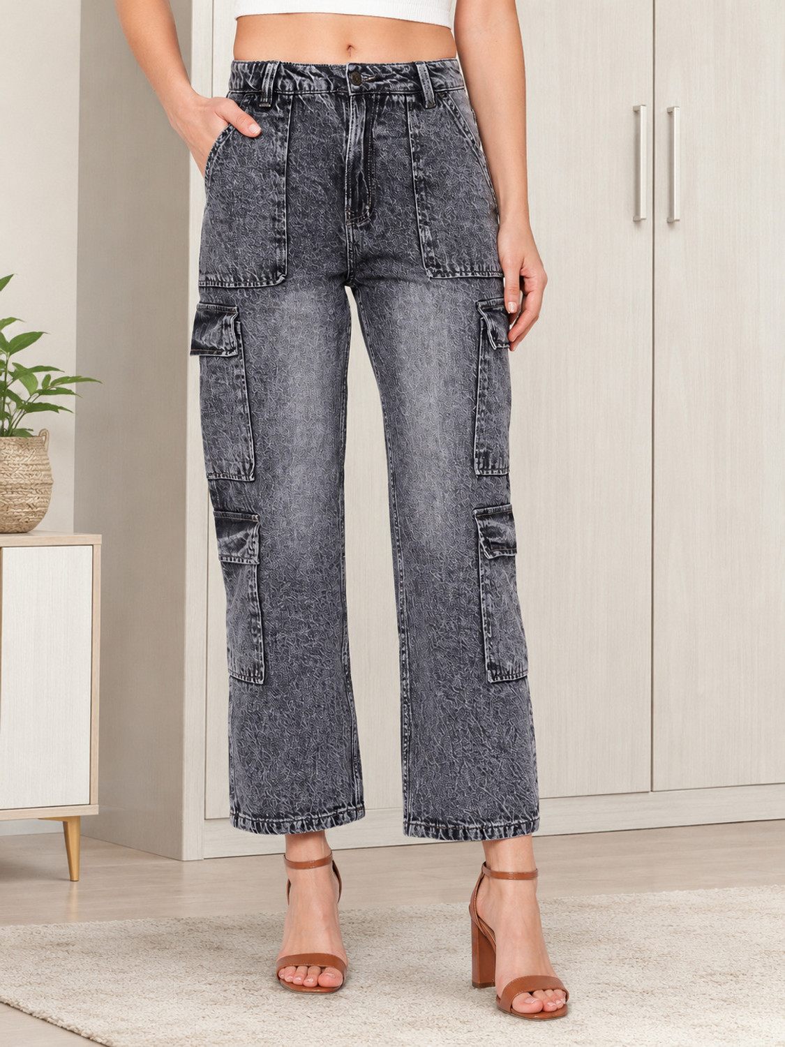 Image of AFIYA FASHIONS Women Cargos