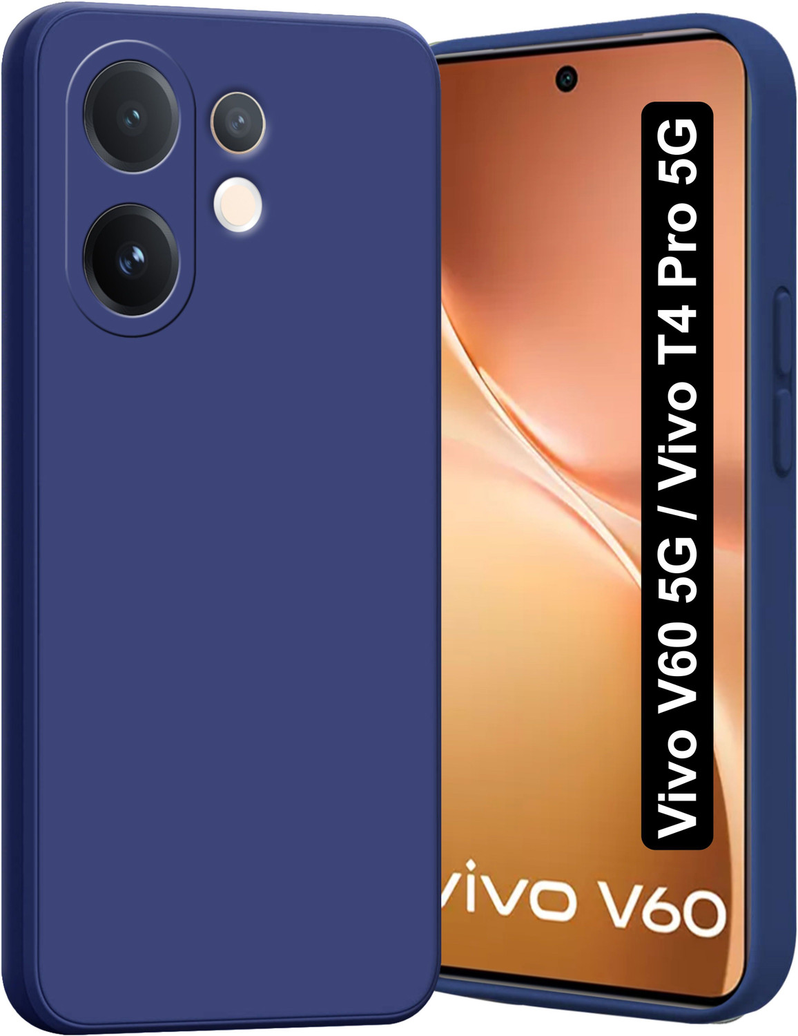 Image of Flipkart SmartBuy Back Cover for vivo T4 Pro 5G (Yellow, Flexible, Silicon, Pack of: 1)