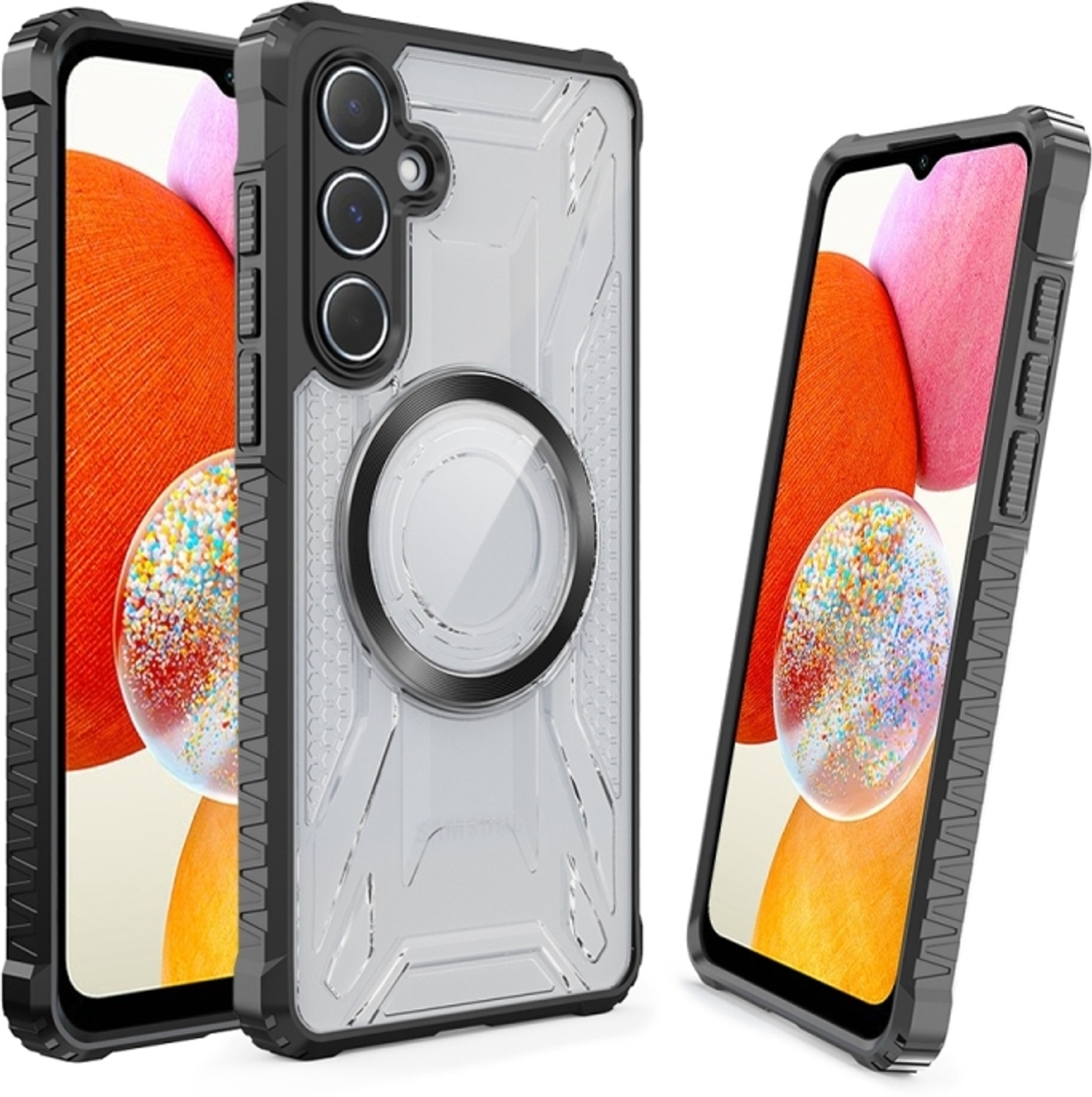 Image of Casekoo - IN CASEKOO IN LOVE Back Cover for Samsung Galaxy A14 5G (Black, Grip Case, Silicon, Pack of: 1)