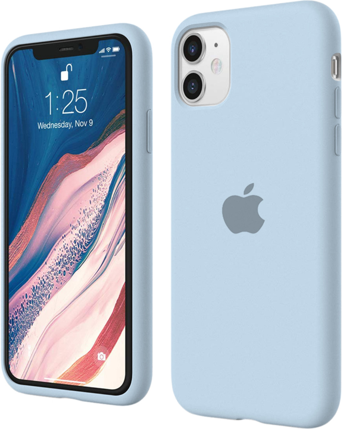 Image of The Sixth Back Cover for Iphone 11 (Blue, Silicon, Pack of: 1)
