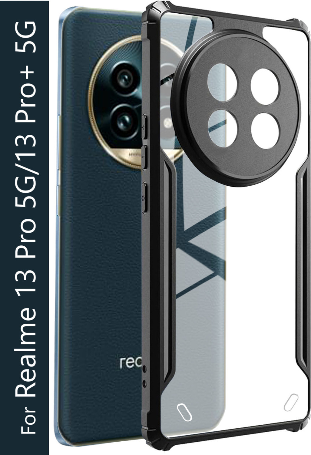 Image of YuniKase Back Cover for REALME 13 PRO PLUS 5G (Brown, Shock Proof, Rubber, Pack of: 1)