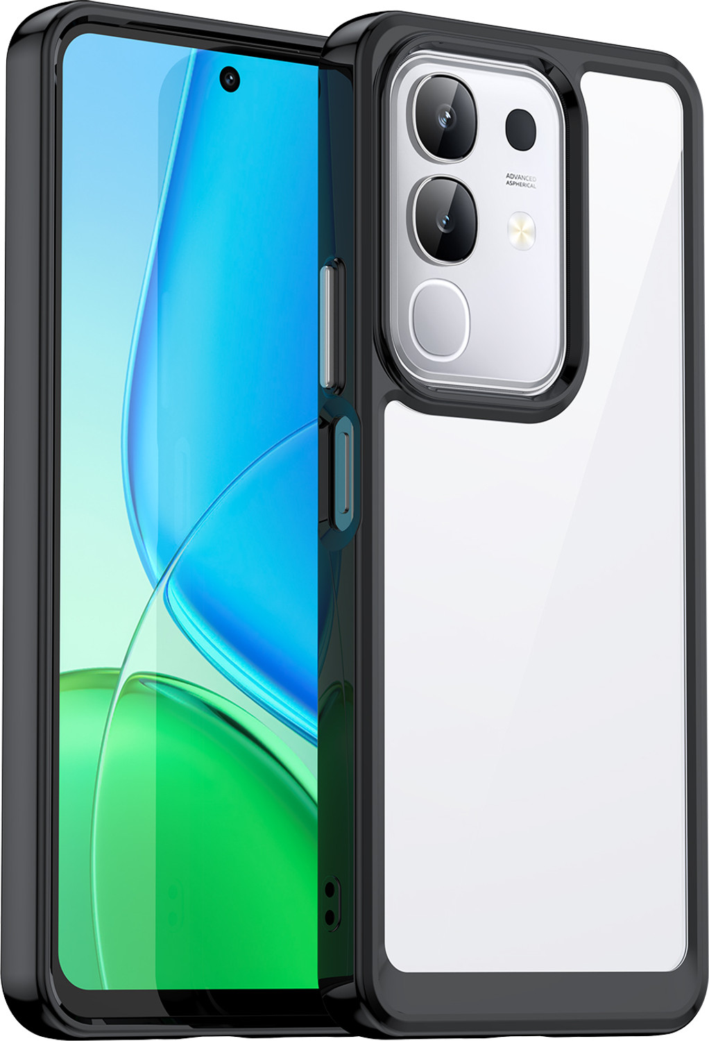 Image of Casener Back Cover for vivo T4x 5G (Beige, Transparent, Shock Proof, Thermoplastic Polyurethane, Pack of: 1)
