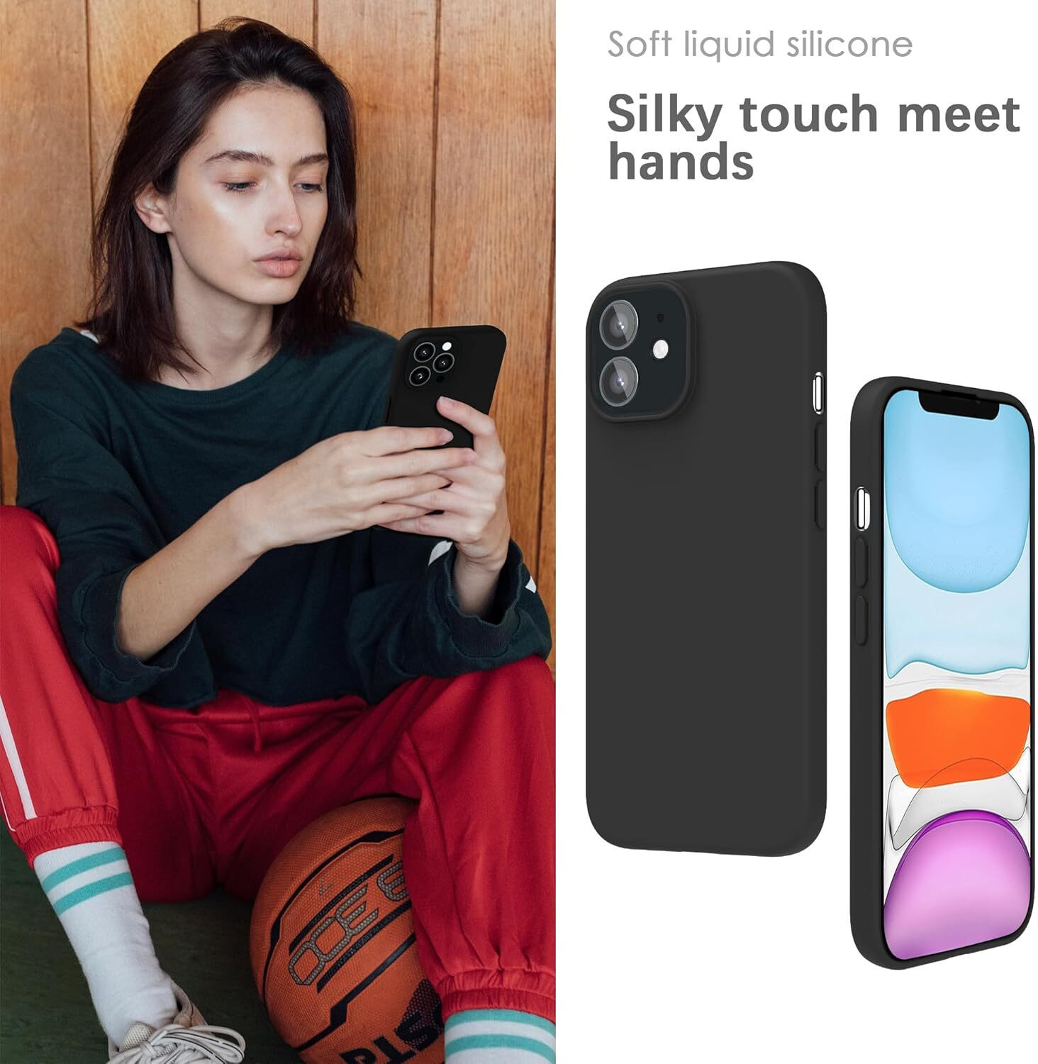 Image of Obstinate Back Cover for APPLE IPHONE 12 MINI SILICONE CASE BLACK|CAMERA PROTECTIVE COVER |SLIM SILICONE CASE (Black, Camera Bump Protector, Silicon, Pack of: 1)
