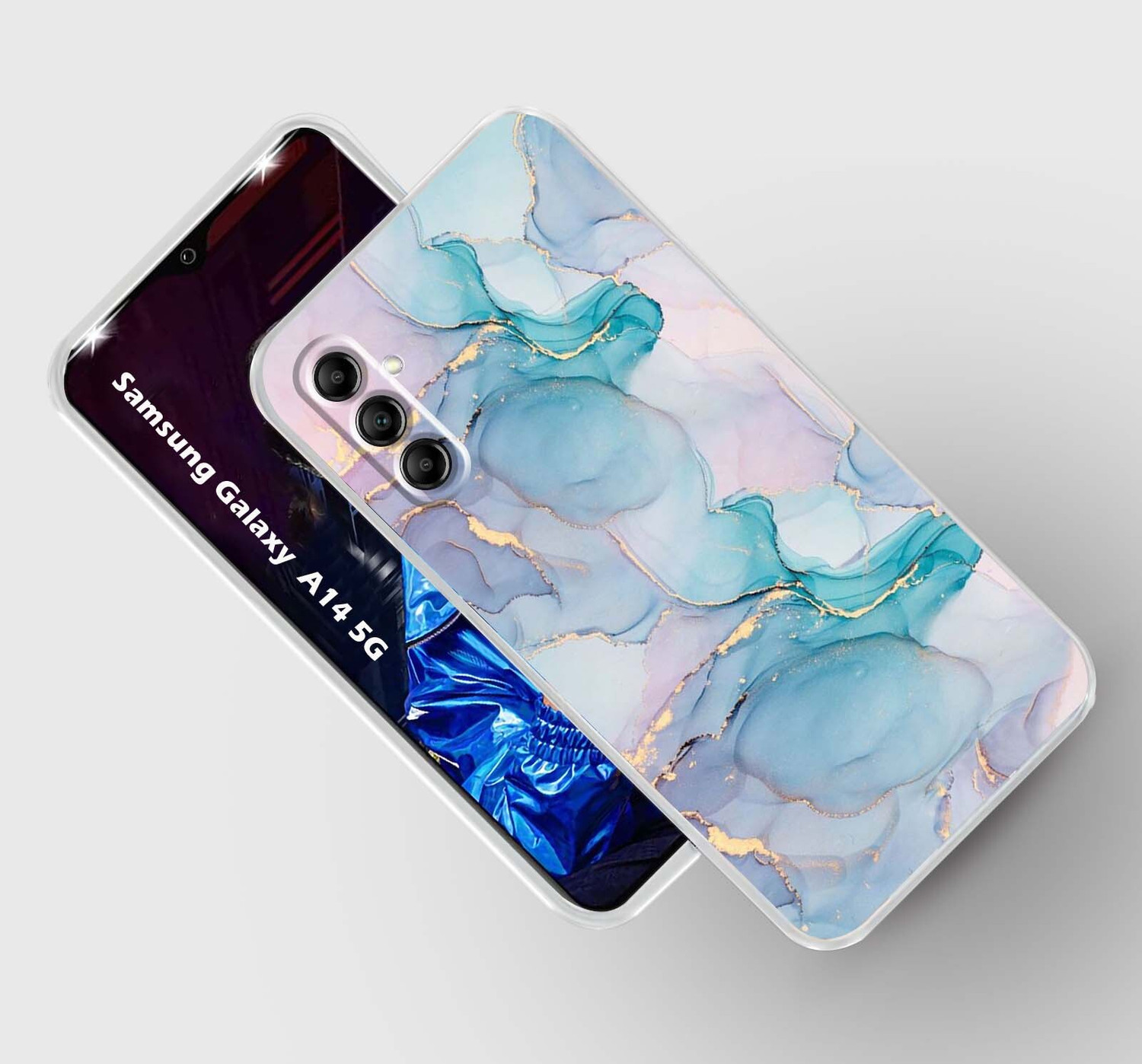 Image of Casekoo - IN CASEKOO IN LOVE Back Cover for Samsung Galaxy A14 5G (Black, Grip Case, Silicon, Pack of: 1)