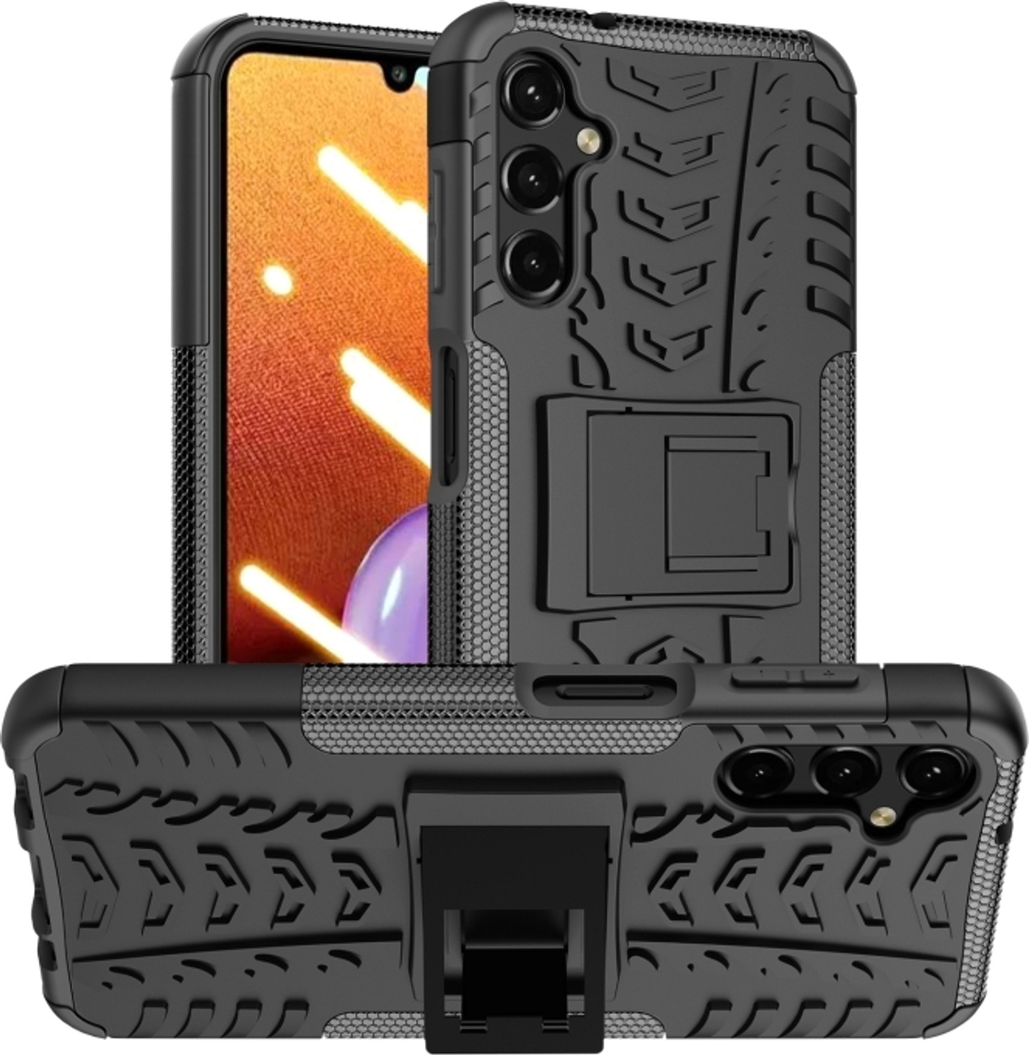 Image of Casekoo - IN CASEKOO IN LOVE Back Cover for Samsung Galaxy A14 5G (Black, Grip Case, Silicon, Pack of: 1)
