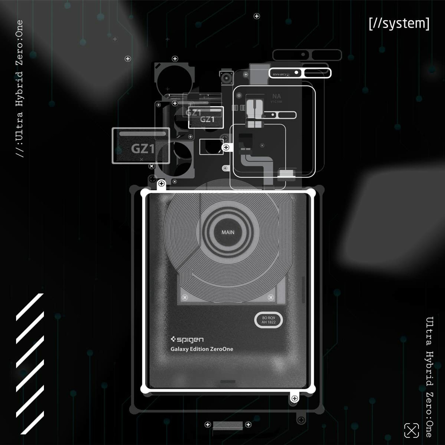 Image of Spigen Ultra Hybrid Zero One Back Cover for Samsung Galaxy S23 Ultra