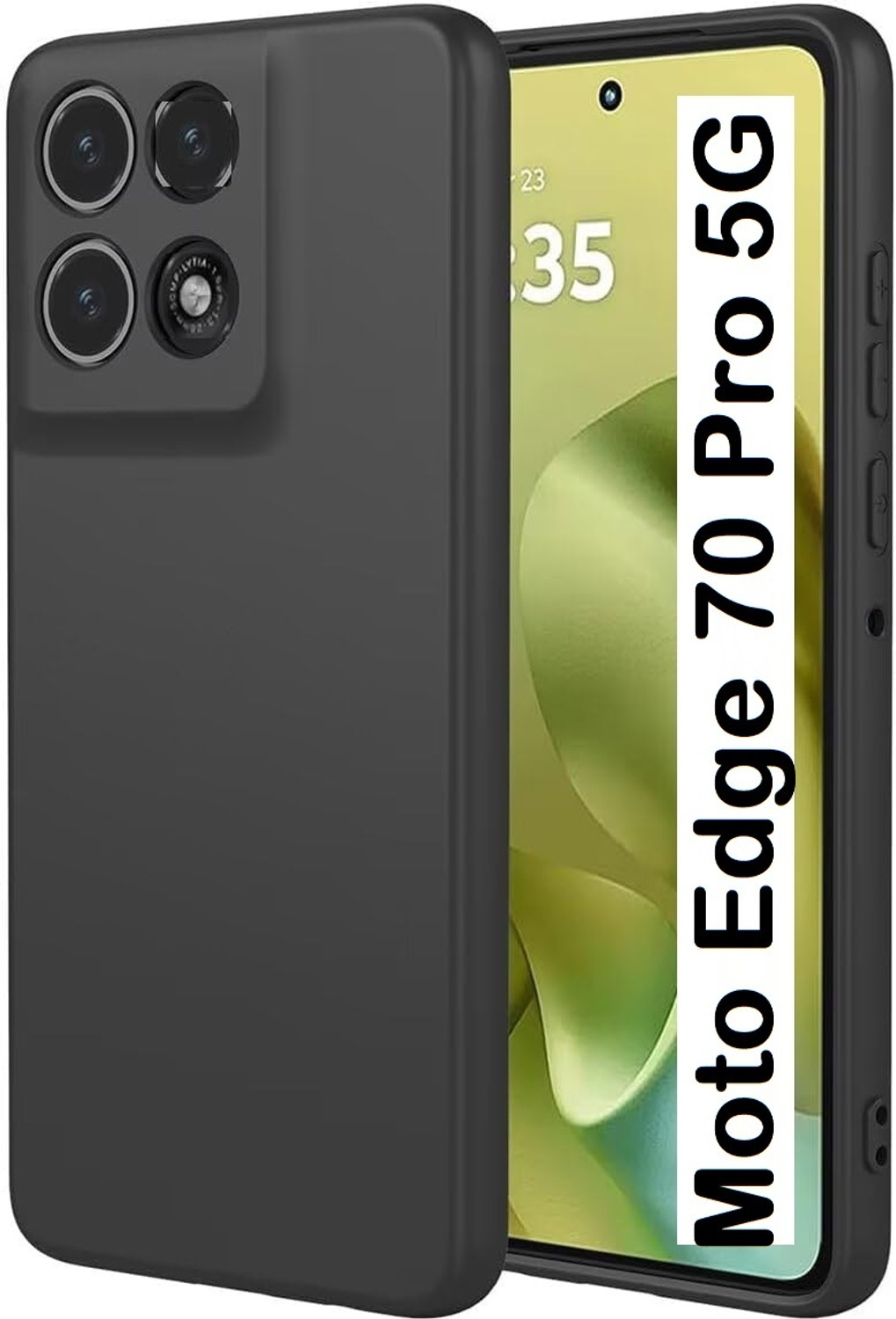 Image of MatteSmoke Back Cover for Poco X6 Neo 5G (Black, 3D Case, Rubber, Pack of: 1)