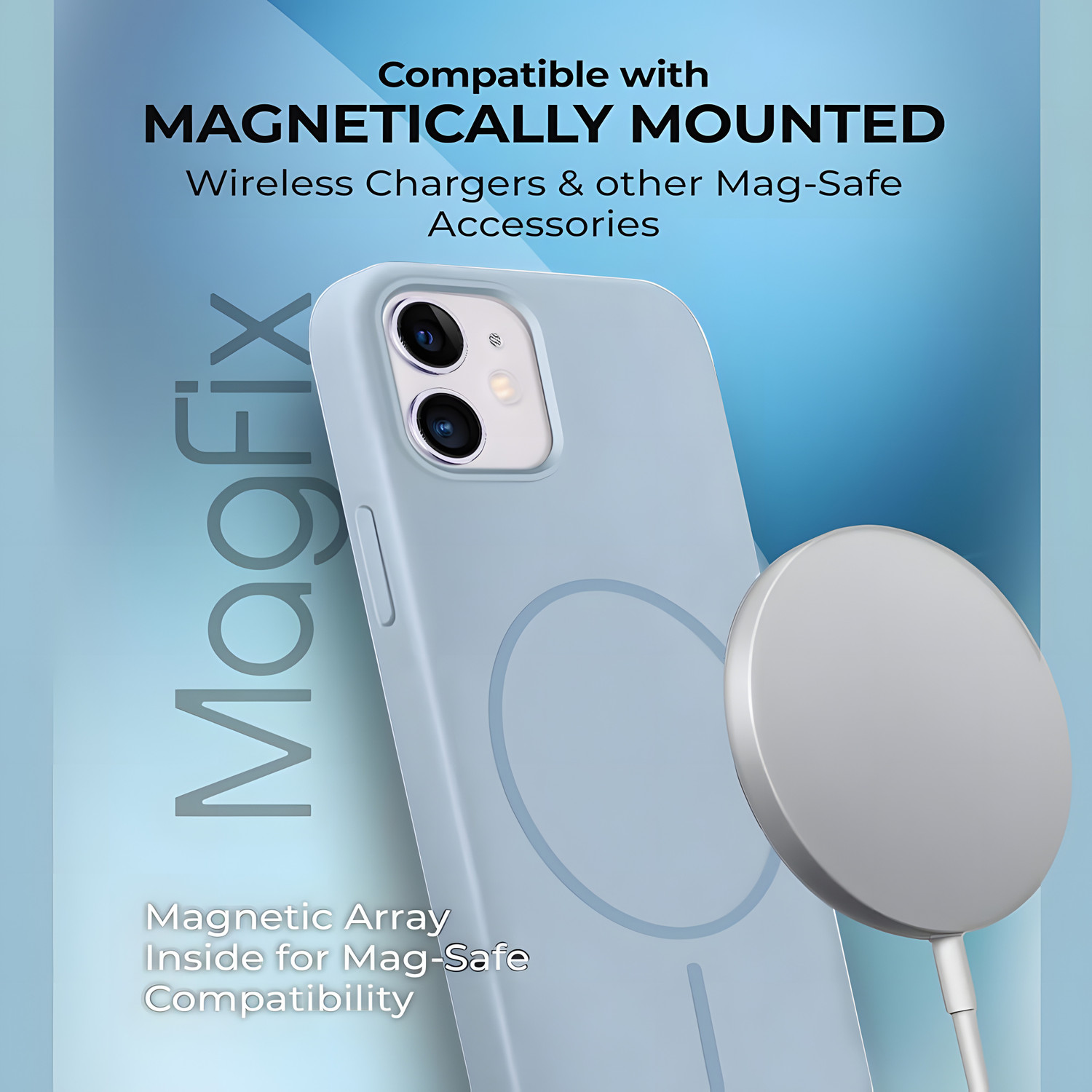 Image of The Sixth Back Cover for Iphone 11 (Blue, Silicon, Pack of: 1)