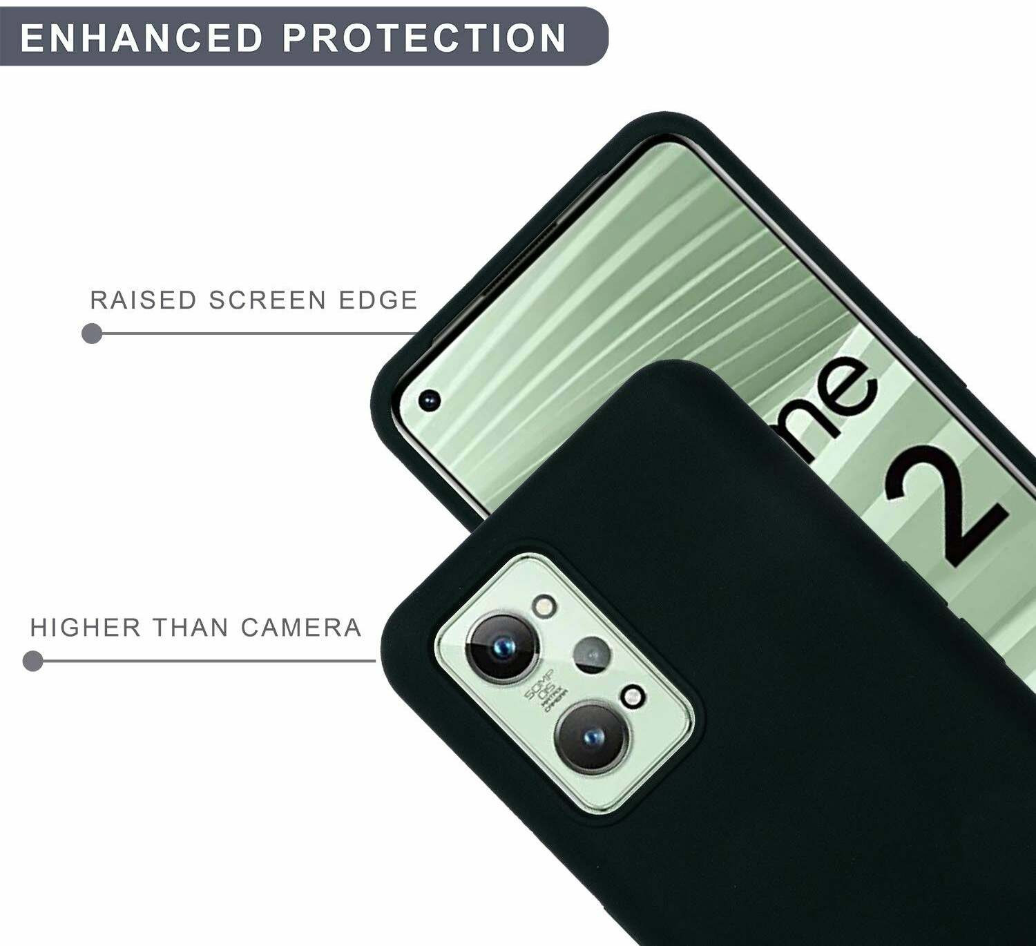 Image of Sprig Liquid Silicone Back Cover for realme GT Neo 3T 5G, GT Neo 3T, 3T