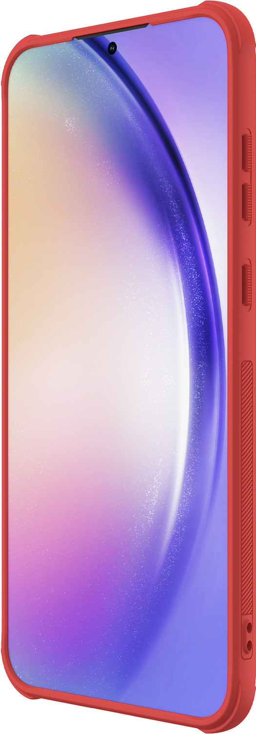 Image of Nillkin Back Cover for Samsung Galaxy A55 5G (6.6 inch Inch) Super Frosted Shield Pro (Red, Hard Case, Polycarbonate, Pack of: 1)
