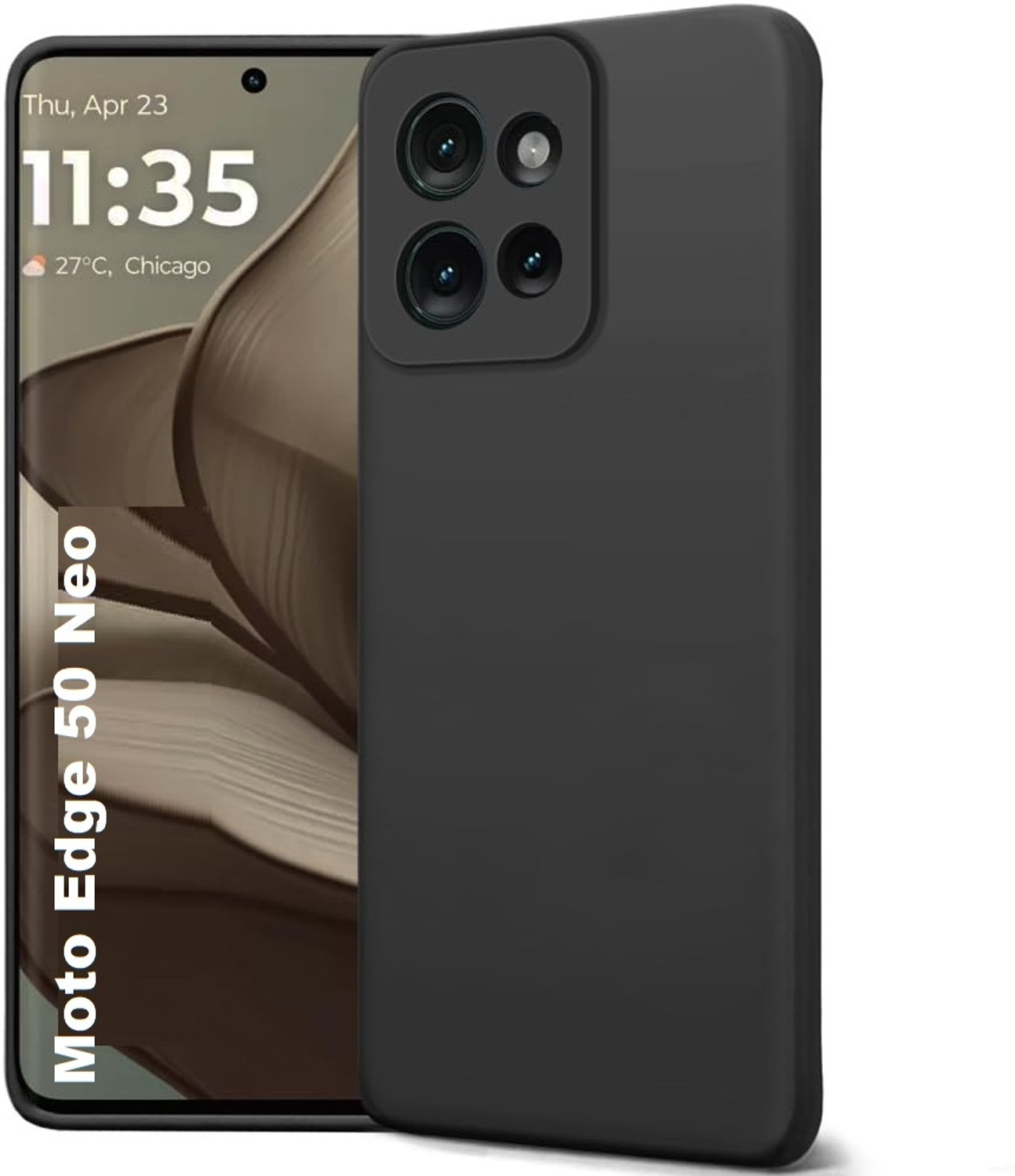 Image of SBMS Back Cover for Motorola Moto Edge 50 Neo 5G (Purple, Shock Proof, Silicon, Pack of: 1)