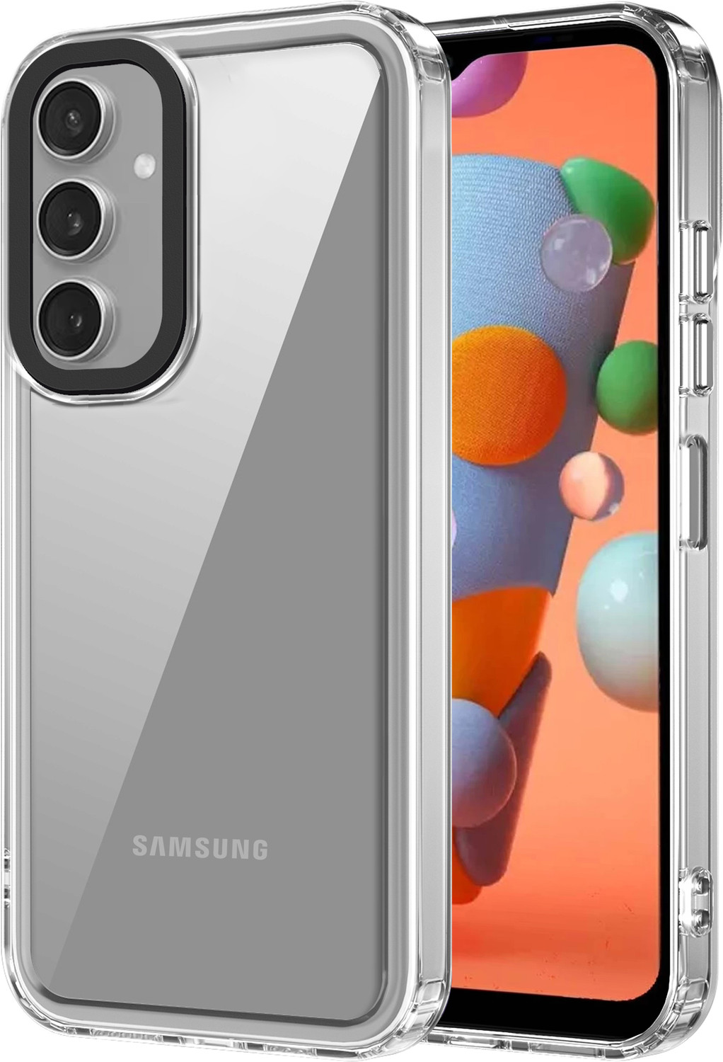 Image of Casekoo - IN CASEKOO IN LOVE Back Cover for Samsung Galaxy A14 5G (Black, Grip Case, Silicon, Pack of: 1)
