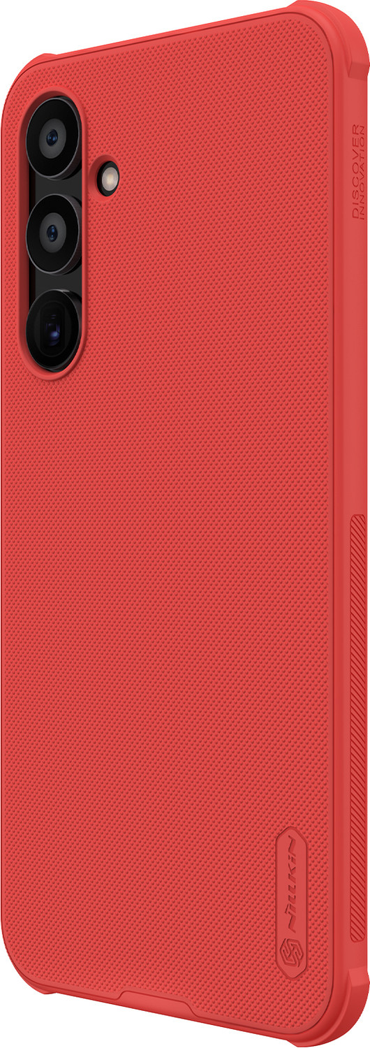 Image of Nillkin Back Cover for Samsung Galaxy A55 5G (6.6 inch Inch) Super Frosted Shield Pro (Red, Hard Case, Polycarbonate, Pack of: 1)