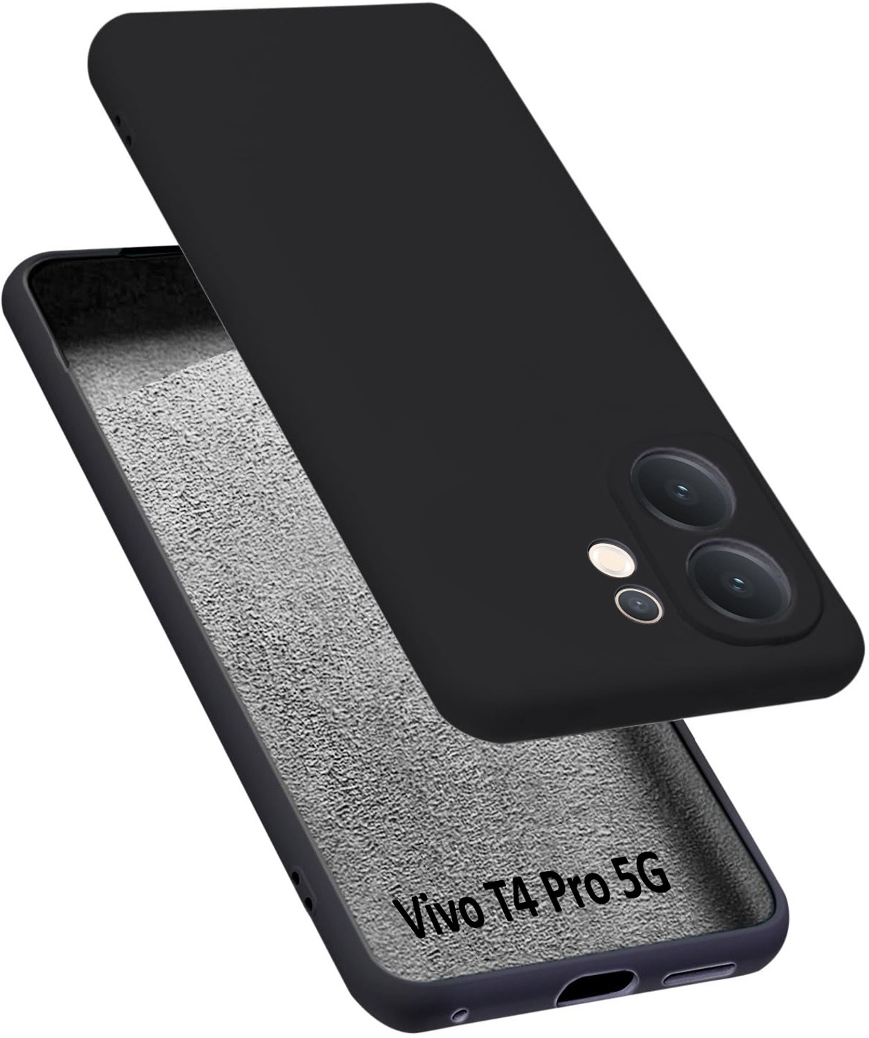 Image of Flipkart SmartBuy Back Cover for vivo T4 Pro 5G (Yellow, Flexible, Silicon, Pack of: 1)