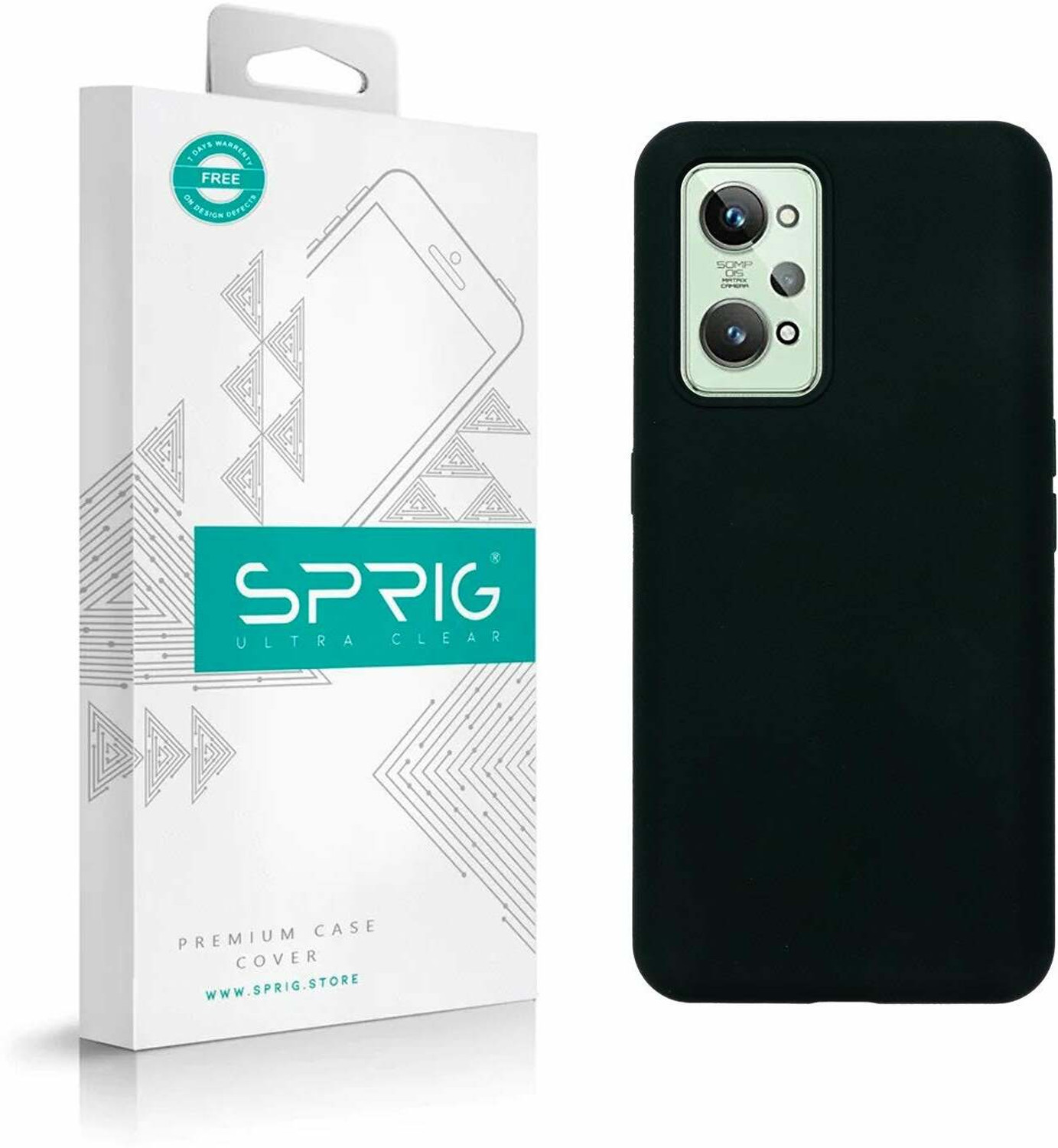 Image of Sprig Liquid Silicone Back Cover for realme GT Neo 3T 5G, GT Neo 3T, 3T