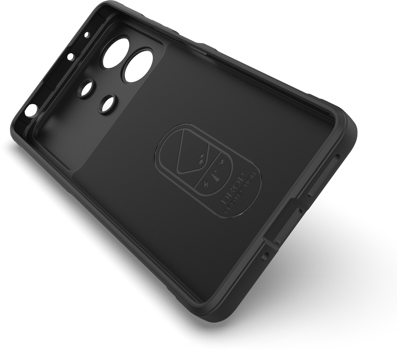 Image of MatteSmoke Back Cover for Poco X6 Neo 5G (Black, 3D Case, Rubber, Pack of: 1)