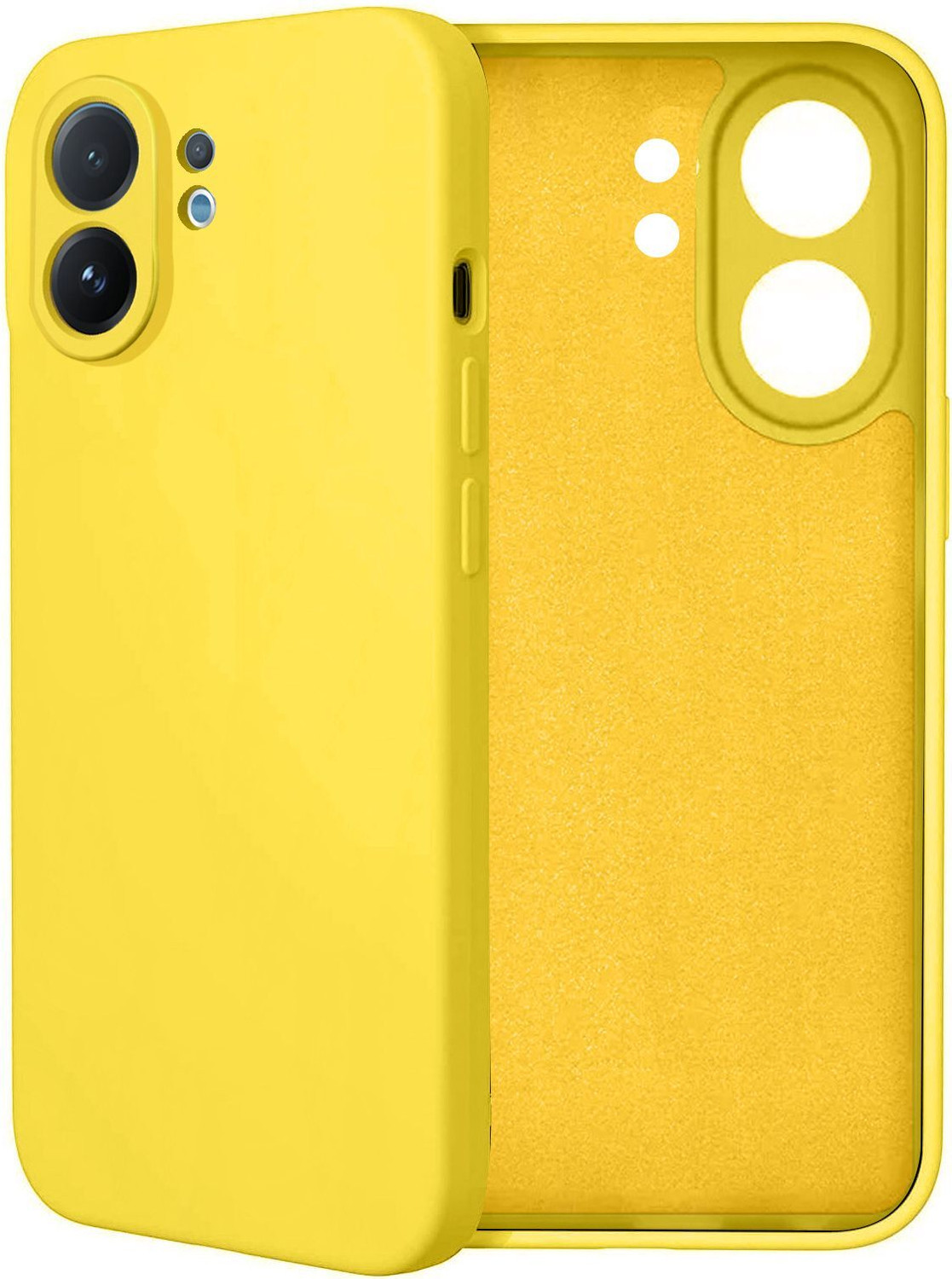 Image of Flipkart SmartBuy Back Cover for vivo T4 Pro 5G (Yellow, Flexible, Silicon, Pack of: 1)