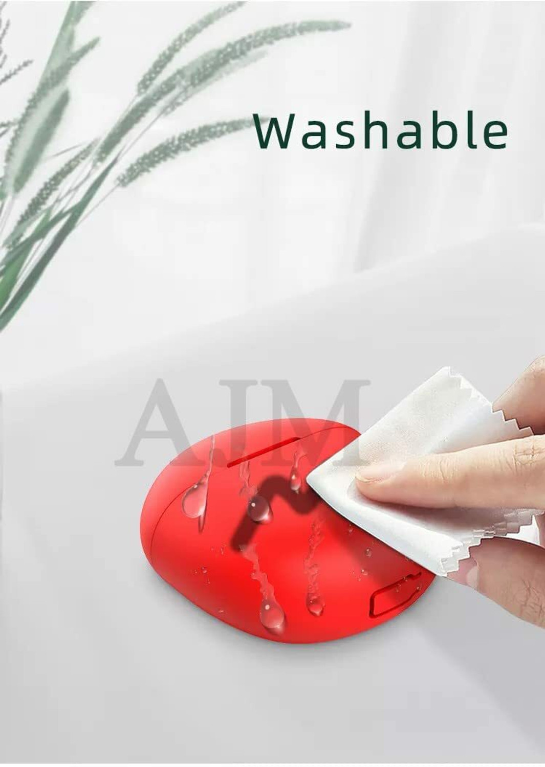 Image of AJM Front & Back Case for Noise Buds VS102 Plus 360 Protection Shockproof Design Soft Rubberised Cover with Keychain (Black, Silicon)