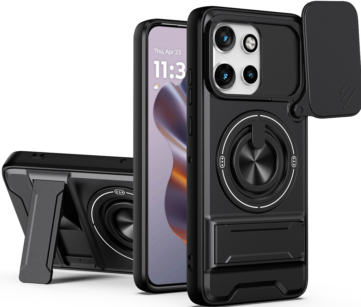 Image of SBMS Back Cover for Motorola Moto Edge 50 Neo 5G (Purple, Shock Proof, Silicon, Pack of: 1)