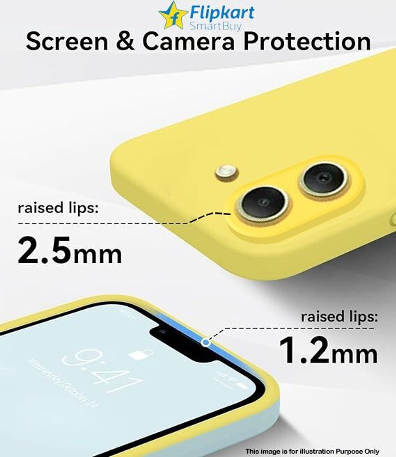 Image of Flipkart SmartBuy Back Cover for vivo T4 Pro 5G (Yellow, Flexible, Silicon, Pack of: 1)