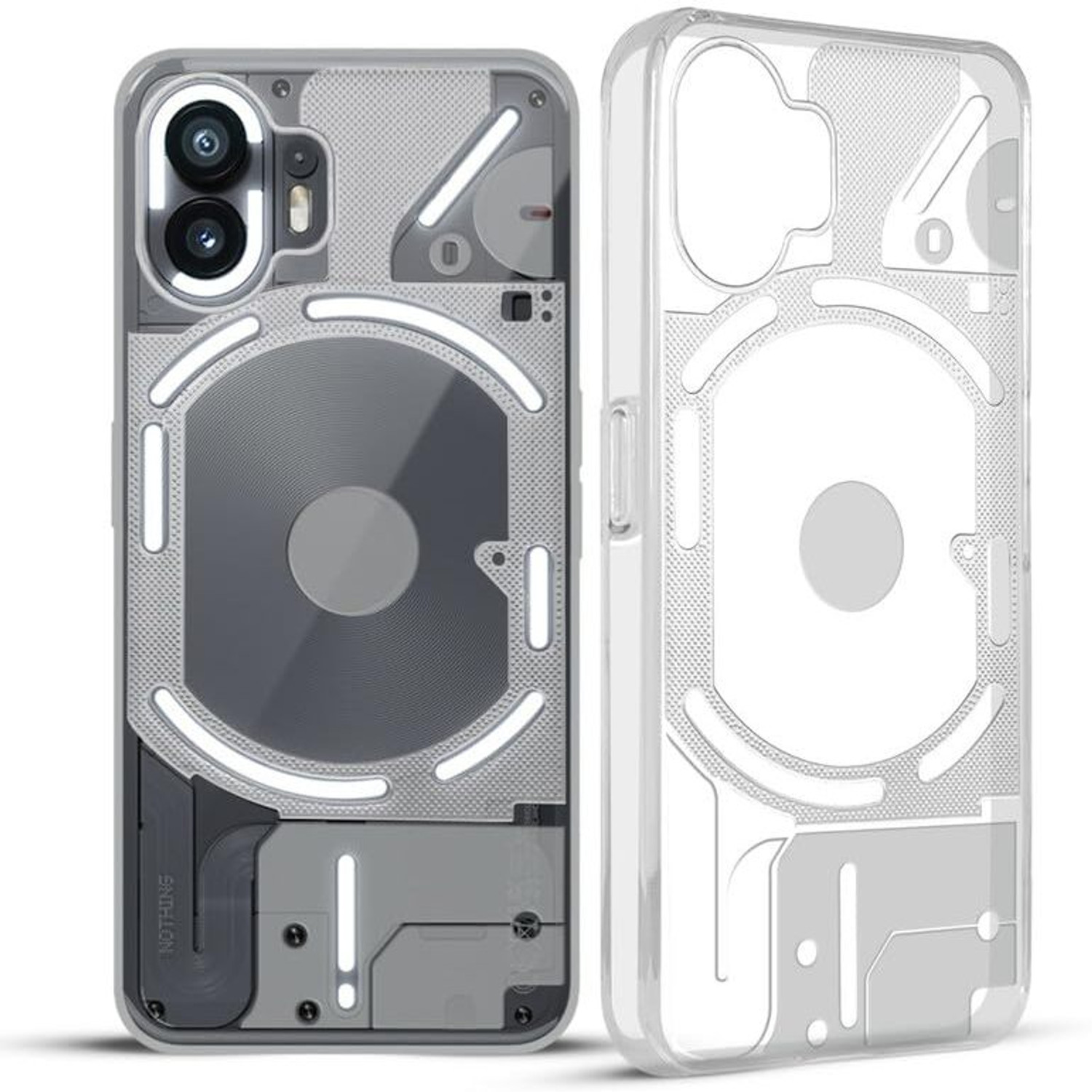 Image of Wellchoice Back Cover for Nothing Phone (2) (Transparent, Grip Case, Silicon, Pack of: 1)