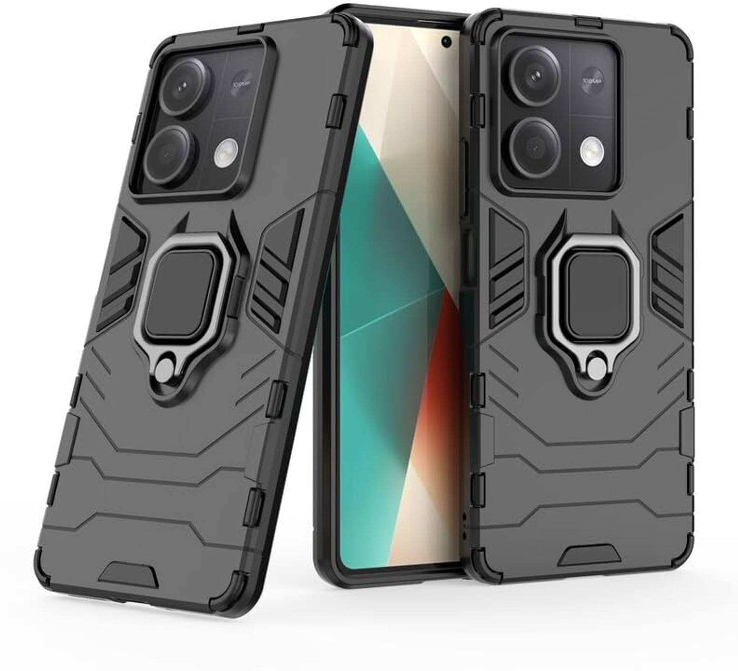 Image of MatteSmoke Back Cover for Poco X6 Neo 5G (Black, 3D Case, Rubber, Pack of: 1)