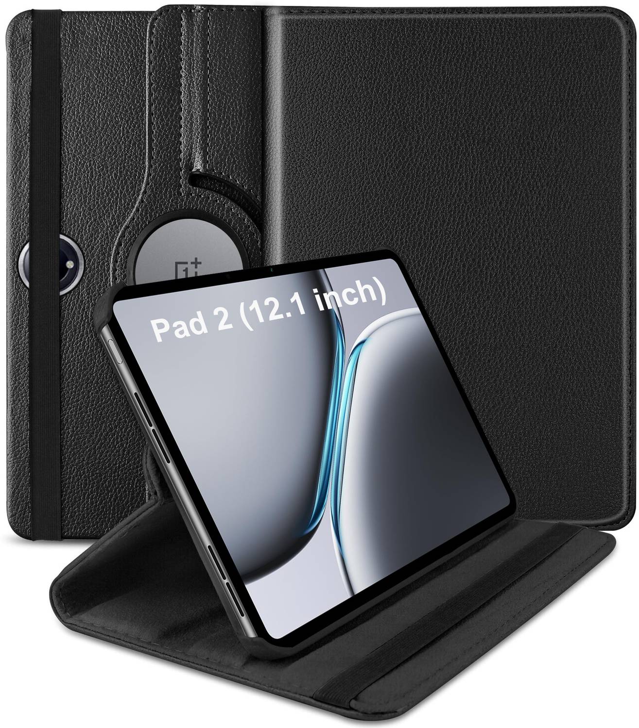 TGK Flip Cover for OnePlus Pad 2 12.1 inch Tablet Black, Dual Protection, Pack of: 1