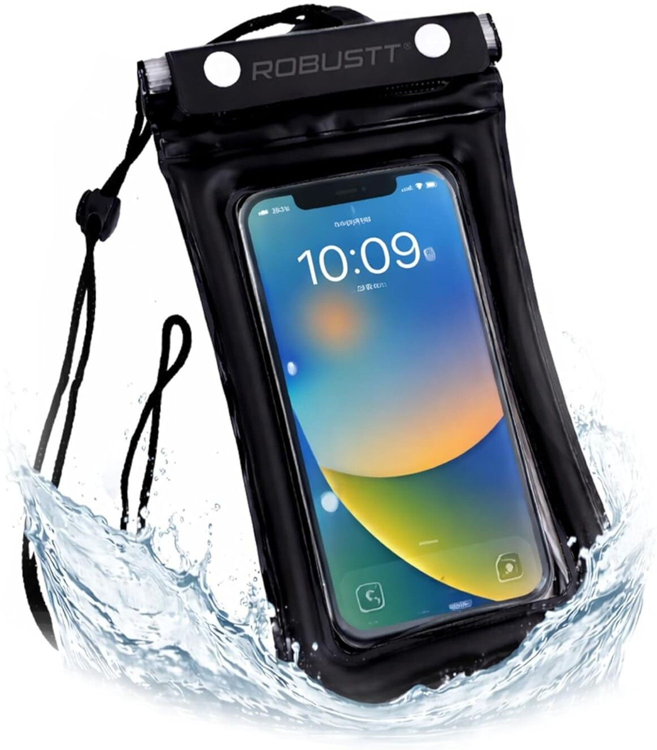 Image of PHONLIFE Pouch for Galaxy S25 Ultra Silicone Case, Black (Black, Camera Bump Protector, Silicon, Pack of: 1)