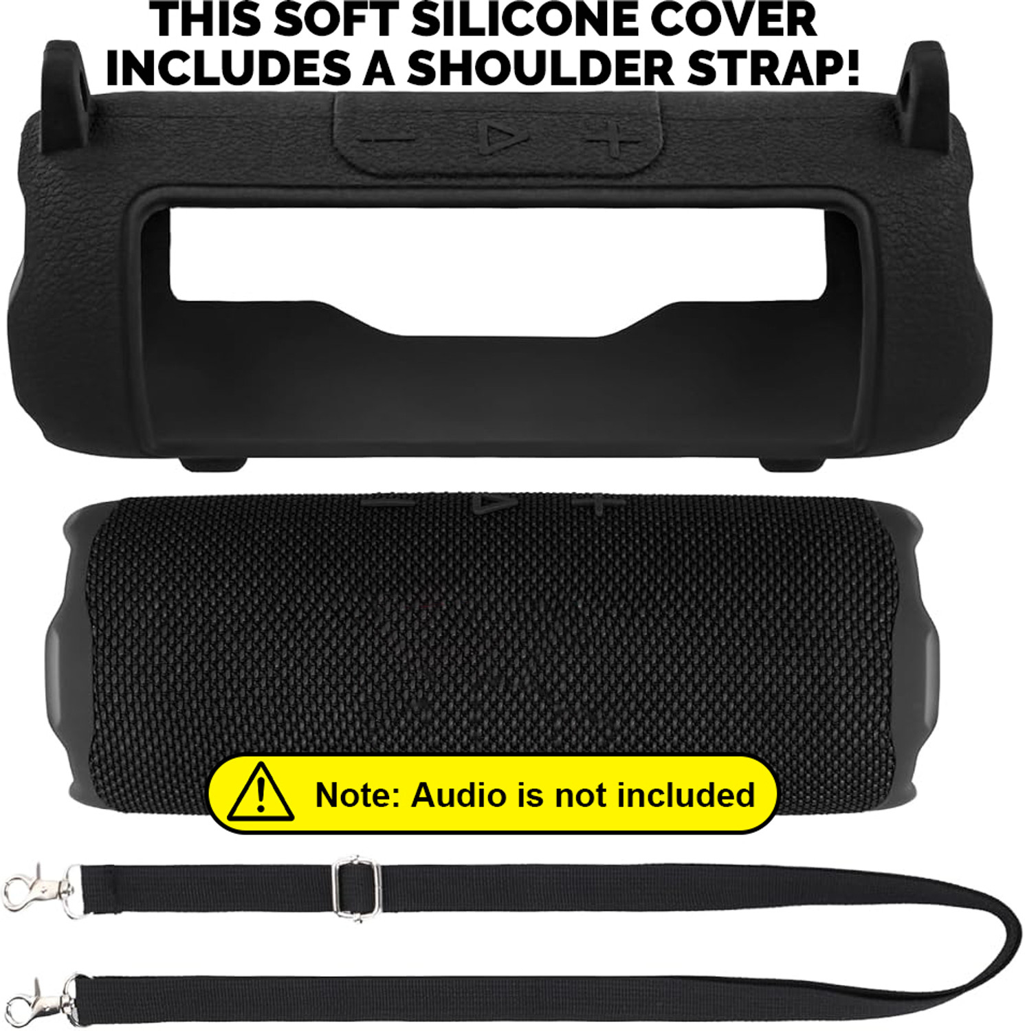 Image of sannidhi Speaker Case Cover for NA (Black, Silicon, Pack of: 1)