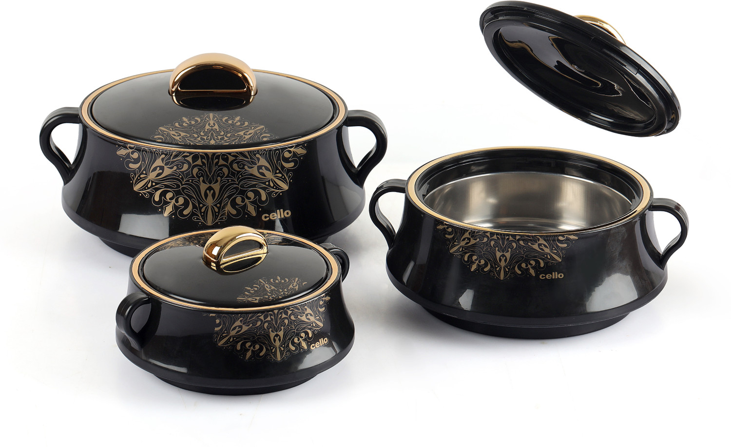 cello Midas Pack of 3 Thermoware Casserole Set