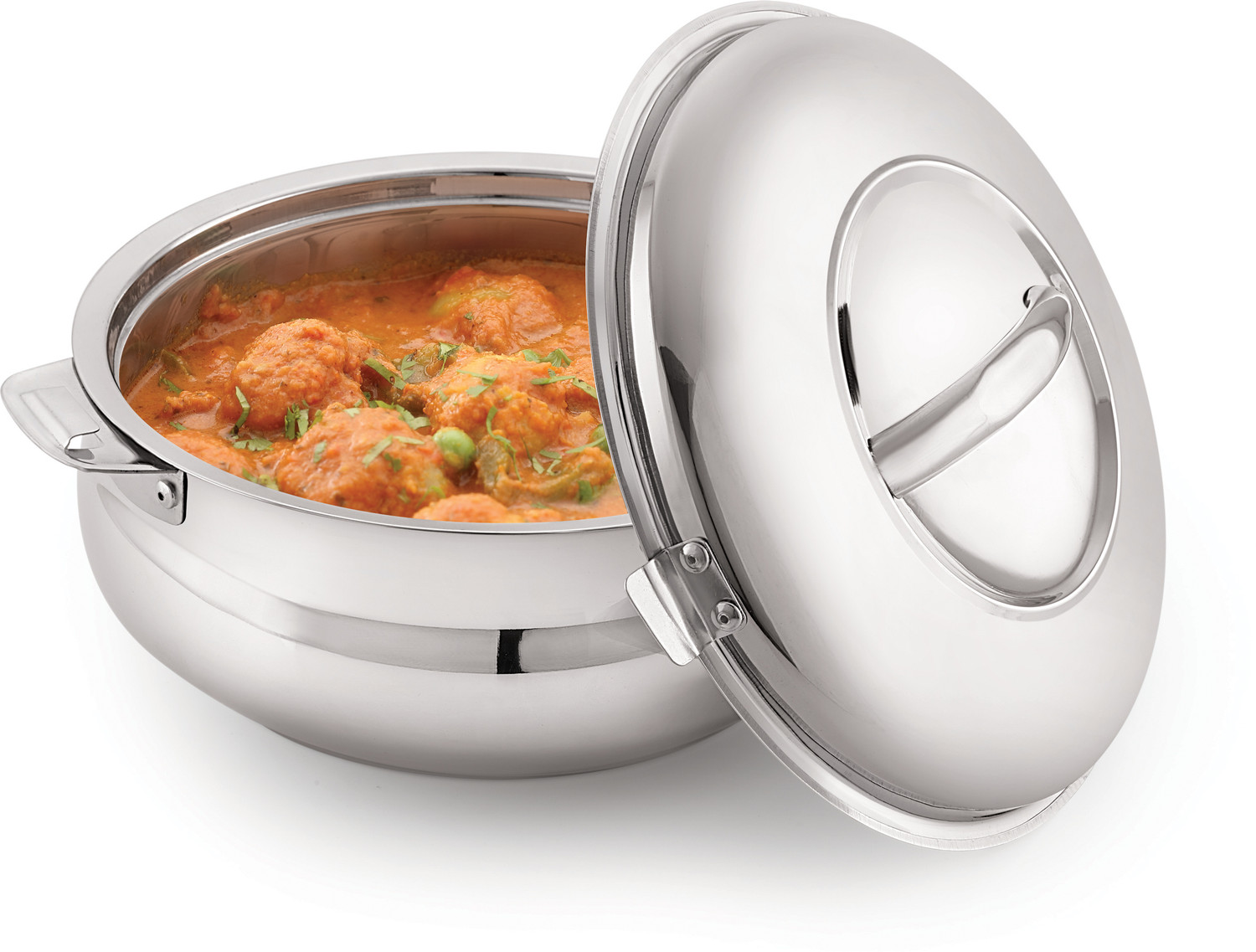 Image of Dhara Stainless Steel Handi Casserole 4000ML Serve Casserole (3000 ml)