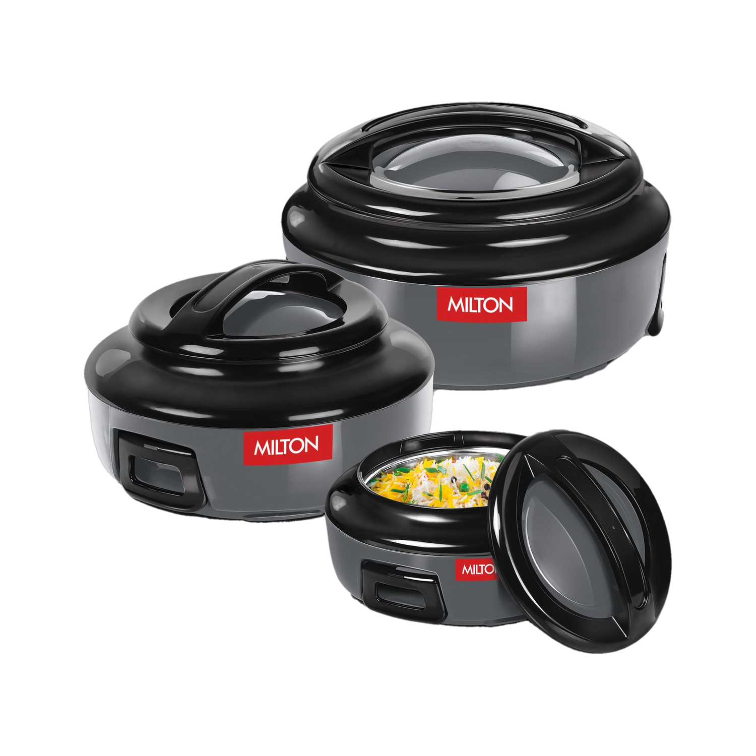 MILTON Pack of 3 Thermoware Casserole Set