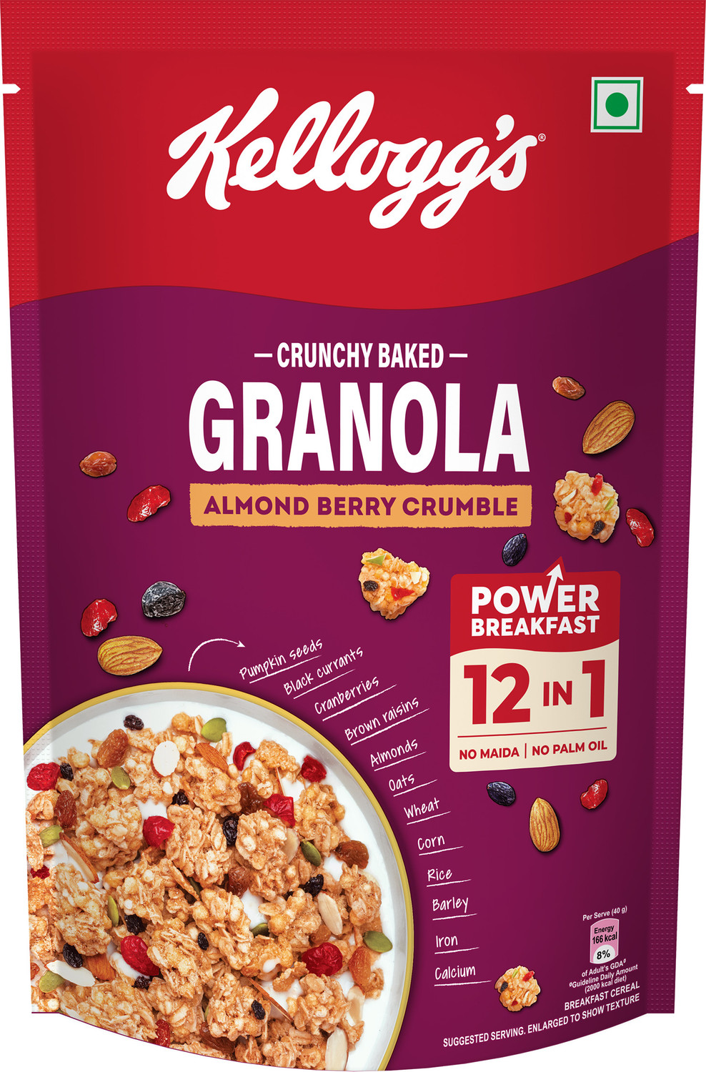 Kellogg's Crunchy Granola Almonds and Cranberries
