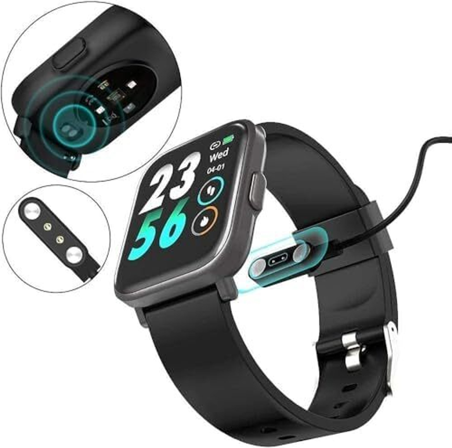 Image of DAKSHWAYDR T800 Ultra Smartwatch Magnetic Wireless Charger Charging Pad