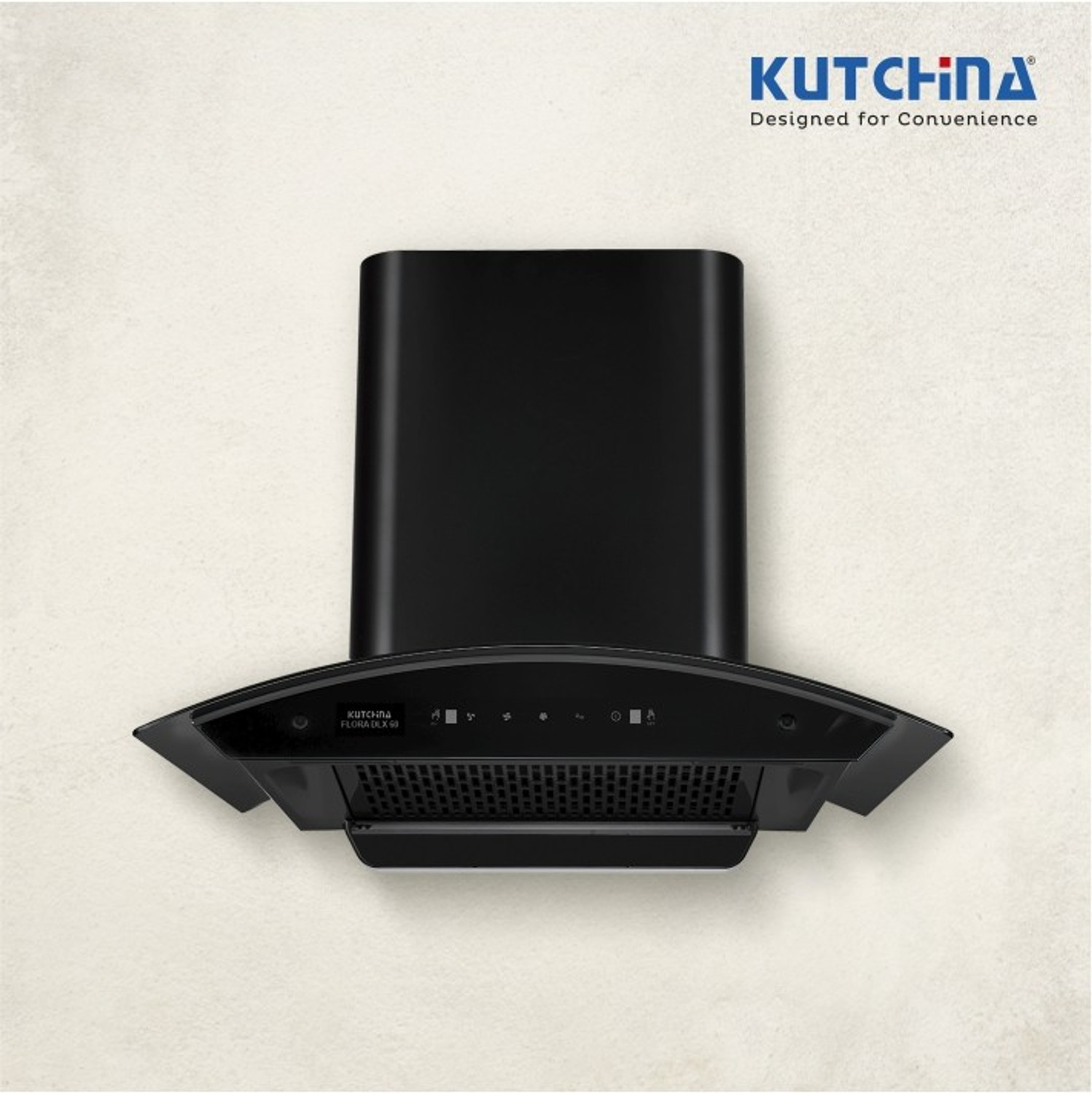 Image of Kutchina Flora Dlx 60 Auto Clean Wall Mounted NA 1200 CMH Chimney