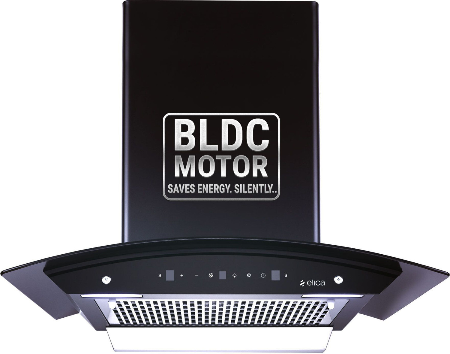 Elica WDFL 600 BLDC HAC LTW MS NERO Auto Clean Wall Mounted Chimney
