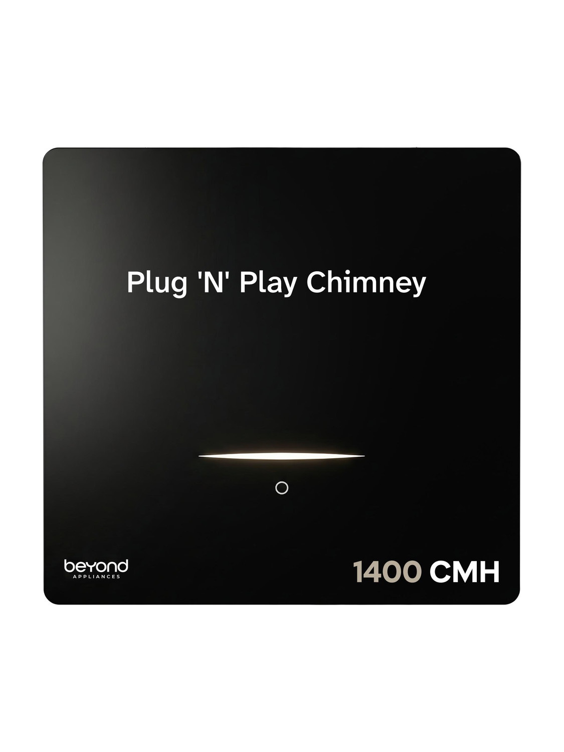 Beyond Appliances CUBE PLUG AND PLAY CHIMNEY Auto Clean | Auto Clean | 5-Stage Charcoal Activated Filter | Touch Control | 3-way Suction | 48dB Low No...