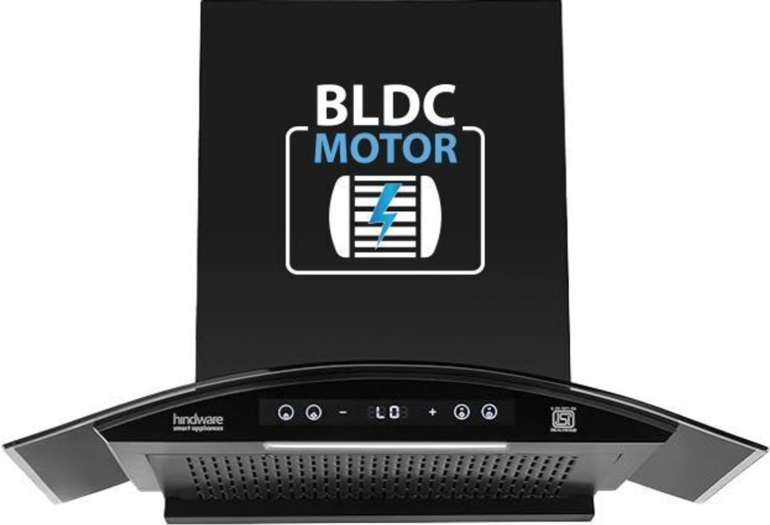 Image of Beyond Appliances Eris 90cm Slant Android Chimney Filter-Less 1500 CMH 60 cm Auto Clean Chimney (Wall Mounted, Black)