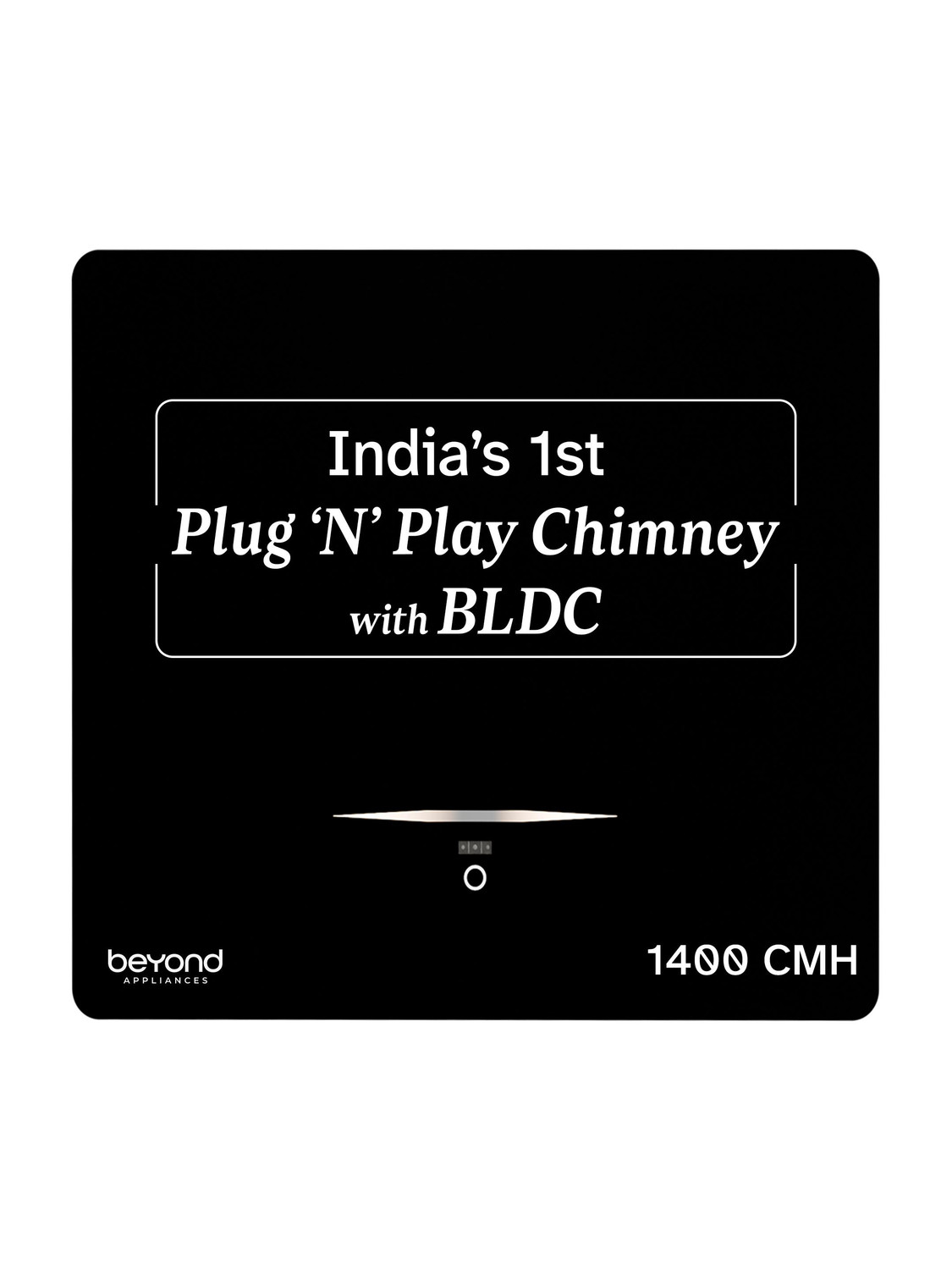 Cube Pro Plug N Play BLDC Kitchen Chimney 1400 CMH 60 cm 5-Stage Charcoal Activated Filter 3-way Suction 45dB Auto Clean Chimney (Wall Mounted, Black)