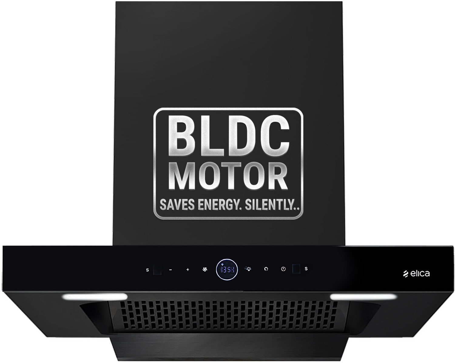 Elica SPT PRO PLUS FL 750 BLDC HAC LTW MS NERO Auto Clean T-Shape 75 CM | BLDC Motor with RPM Display | 15 Years Motor Warranty|Heat Autoclean| Gestur...