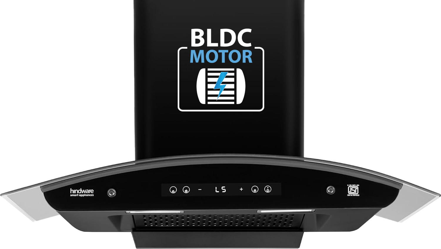Hindware Smart Appliances Alexio Plus BLDC 90CM Auto Clean | Curved Gl