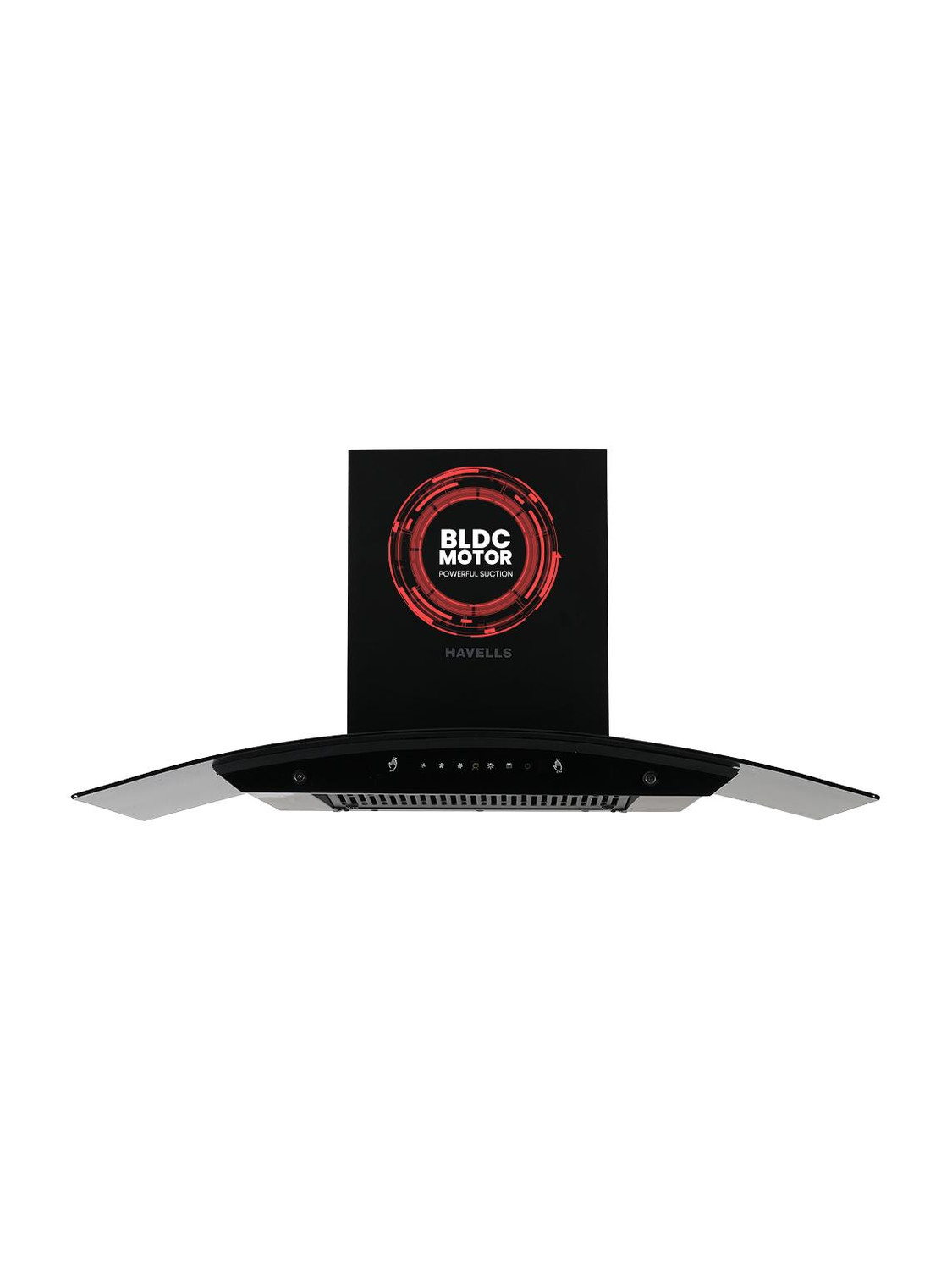 Polaris lite 90, Curved Shape 90 cm, BLDC, Autoclean Chimney 1500 CMH 90 cm Auto Clean Chimney (Wall Mounted, Black)